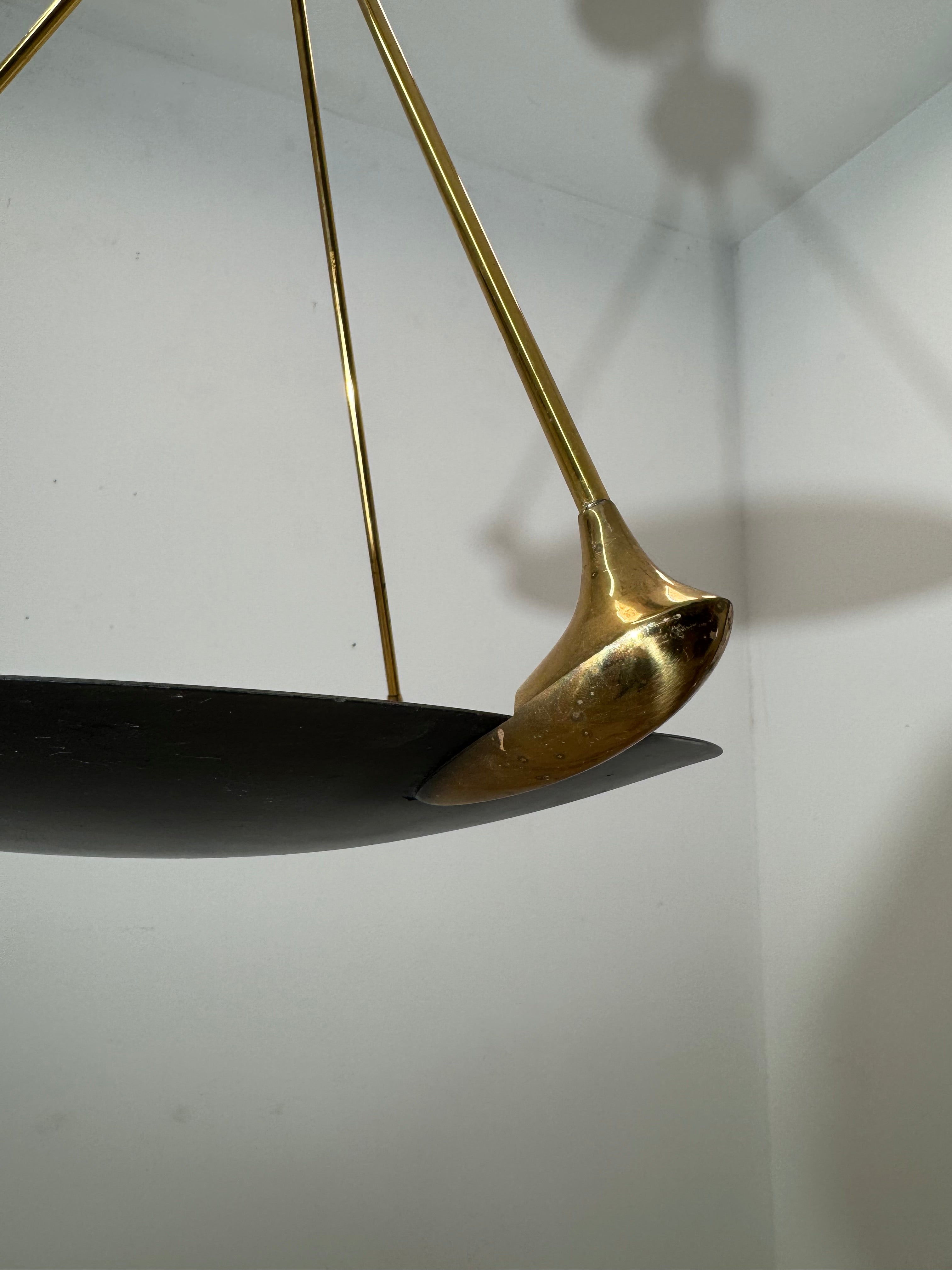 Vintage Italian Flush Mount Chandlier