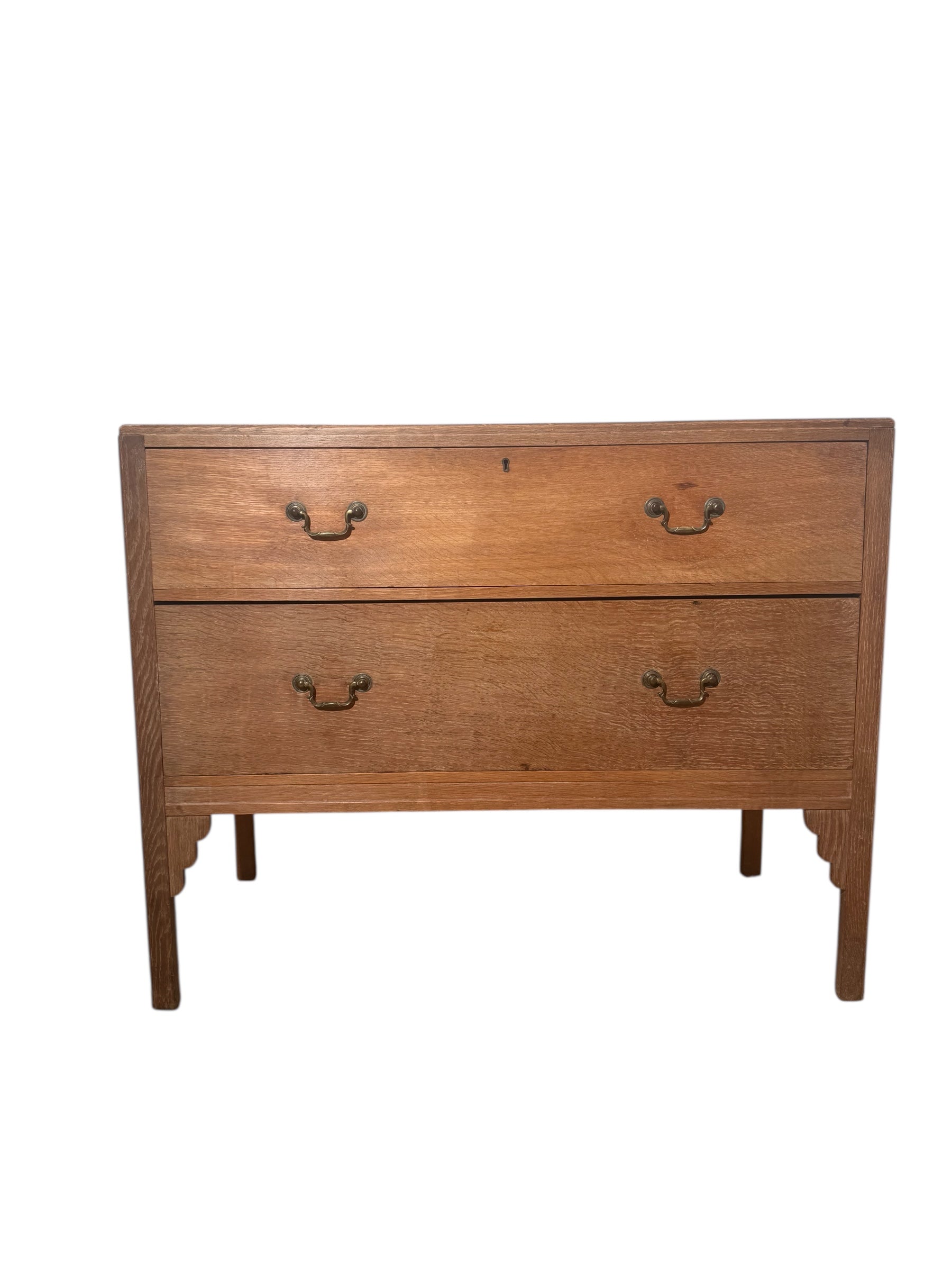 An Antique English Limed Chest of Drawers