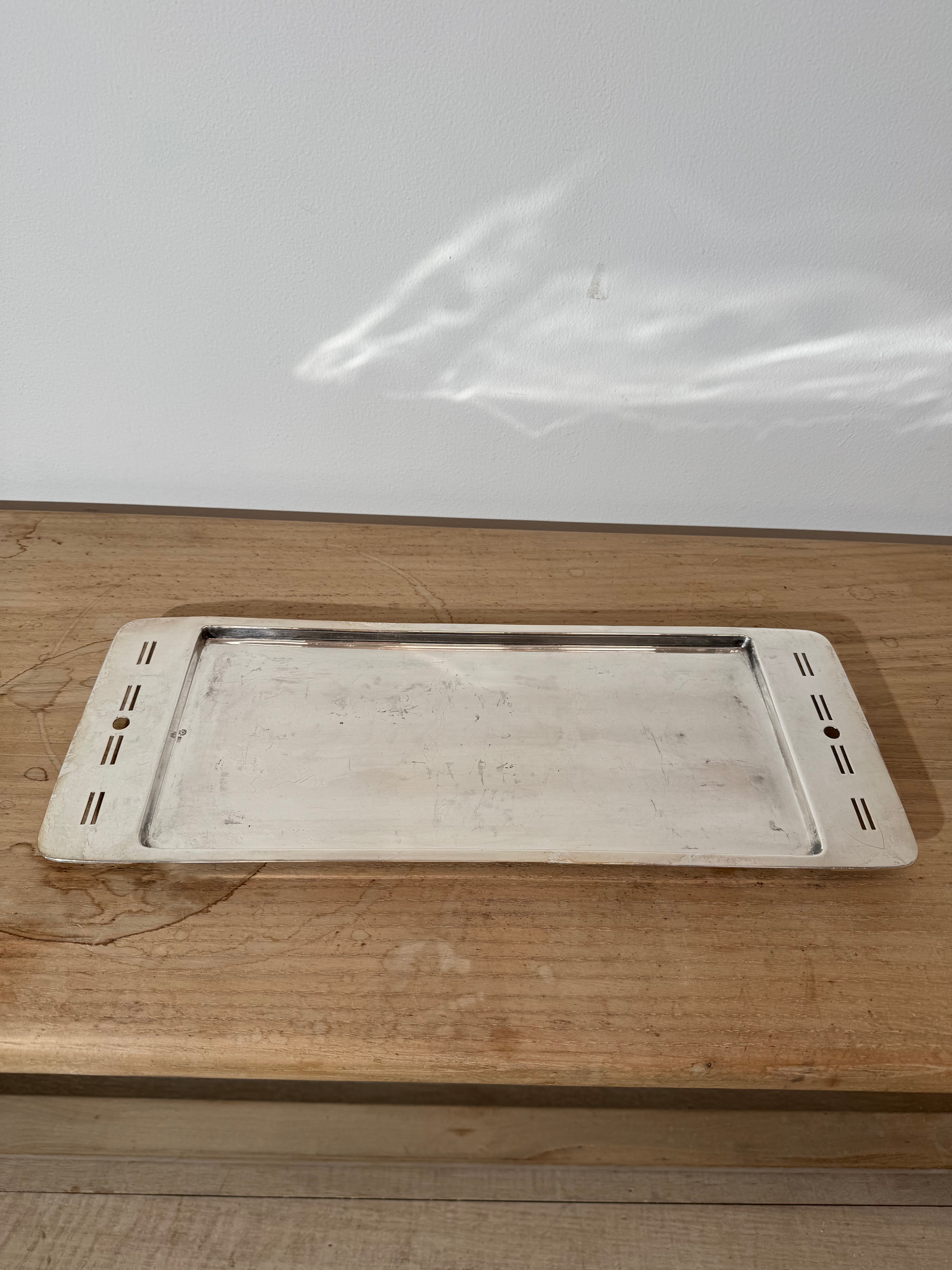 Vintage Hans Ofner Secessionist Silver Plate Tray