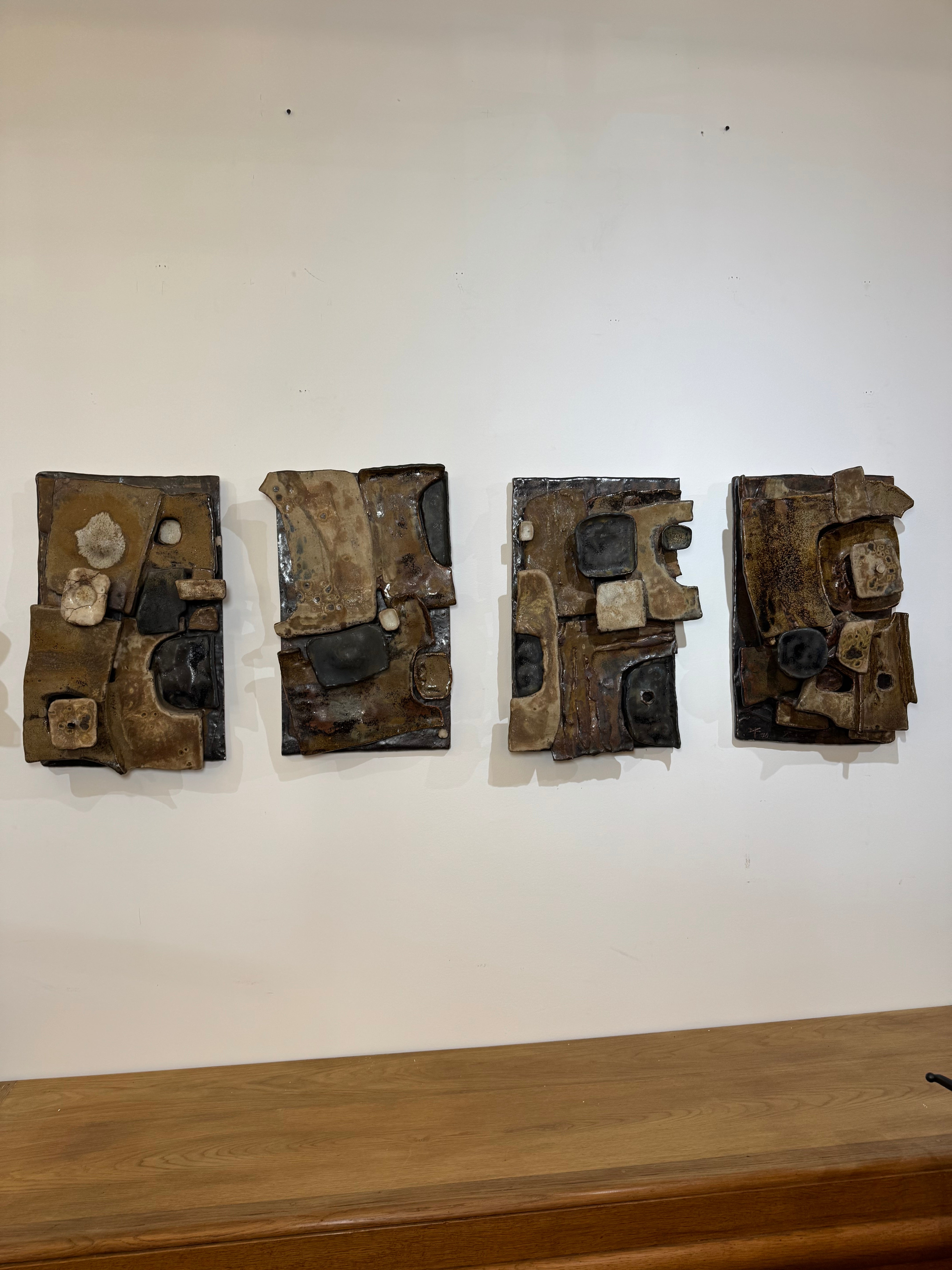 Exceptional Ceramic Wall Sculpture, Italy 1960