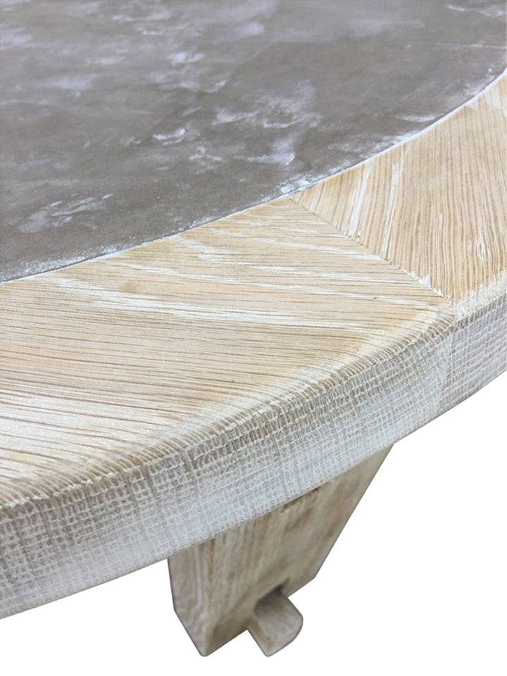 Lucca Studio Dider Round Coffee Table (Cement top)