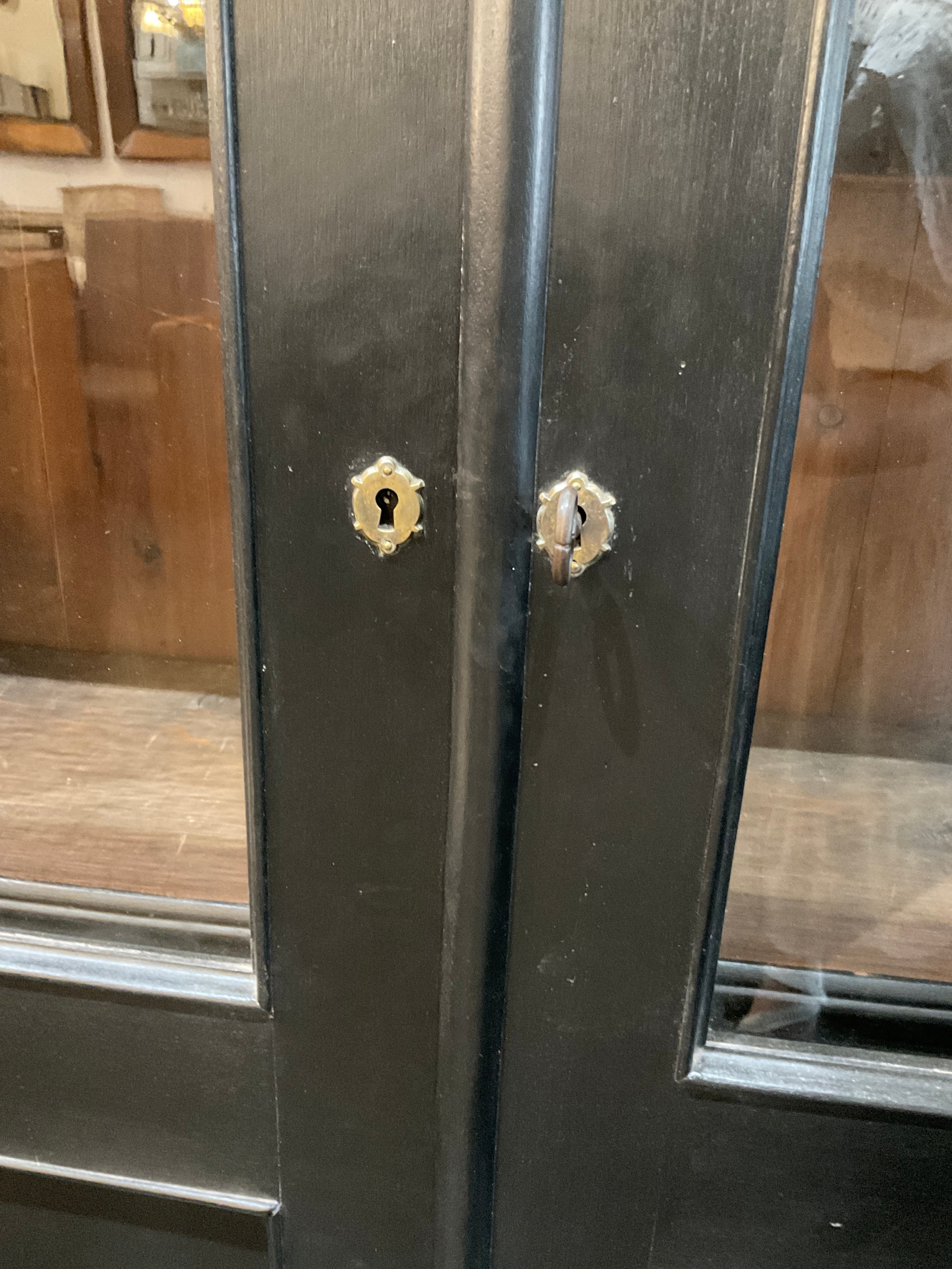 19th century French ebonized cabinet