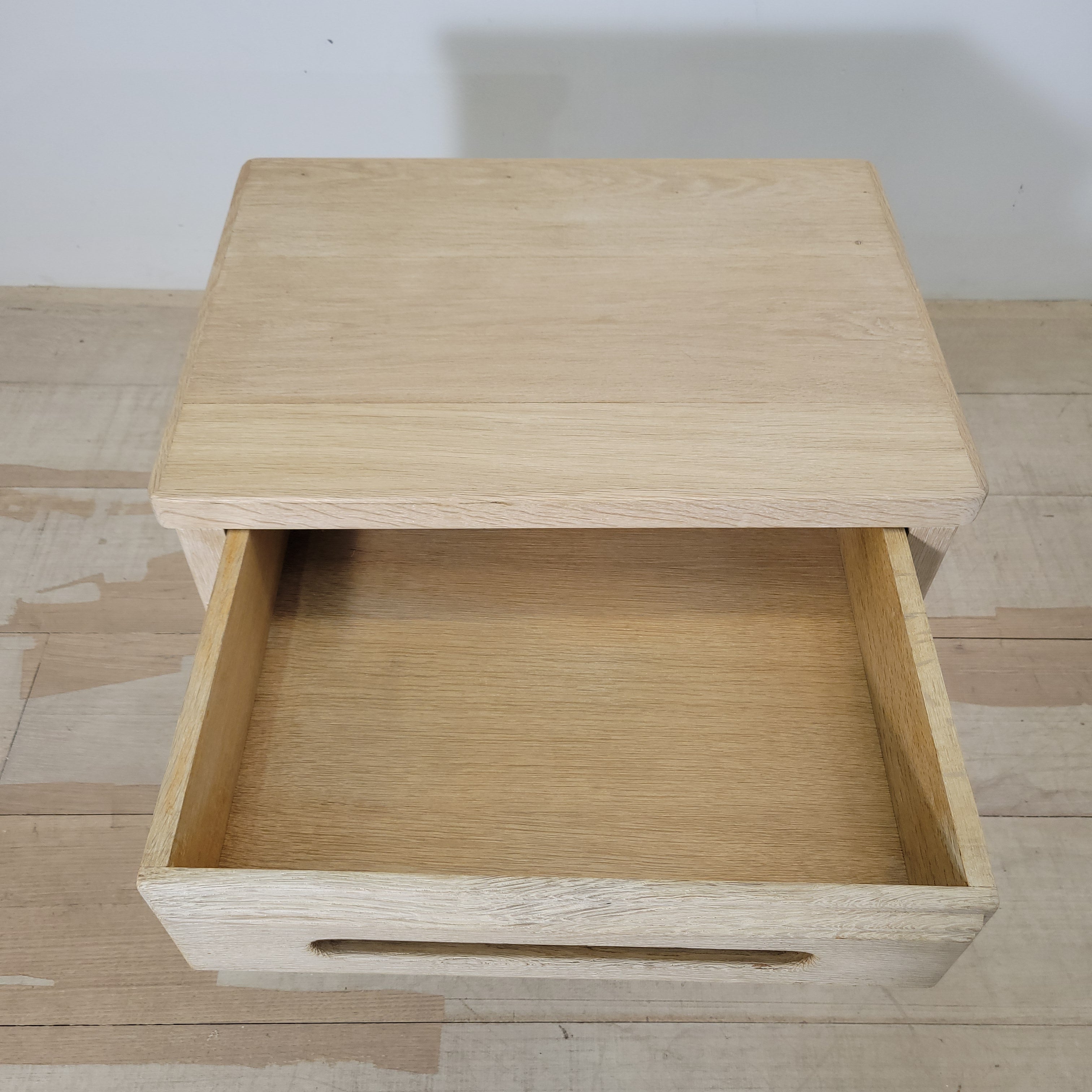 Limited Edition oak one drawer nightstand/table