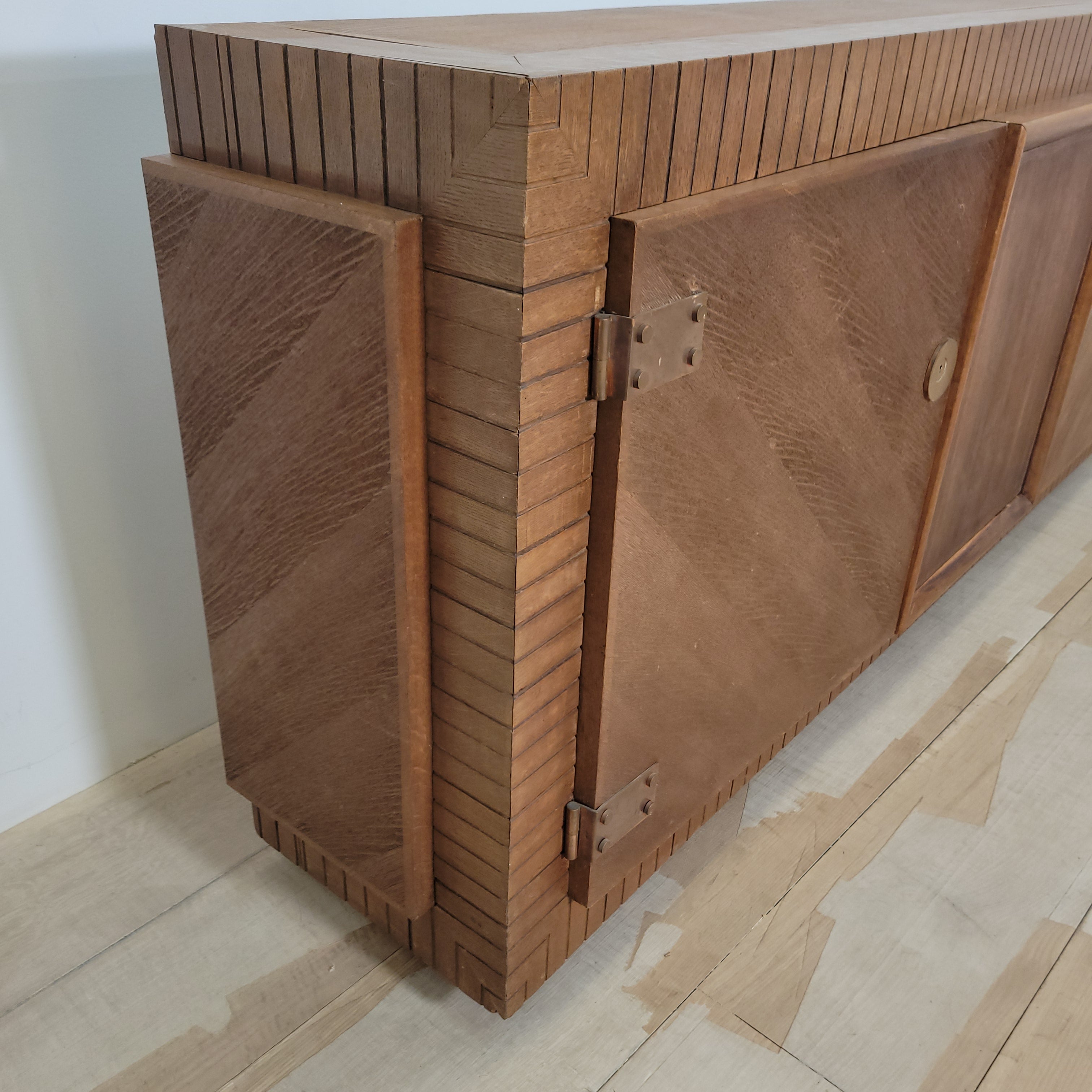 French 1930's Dark Oak Sideboard