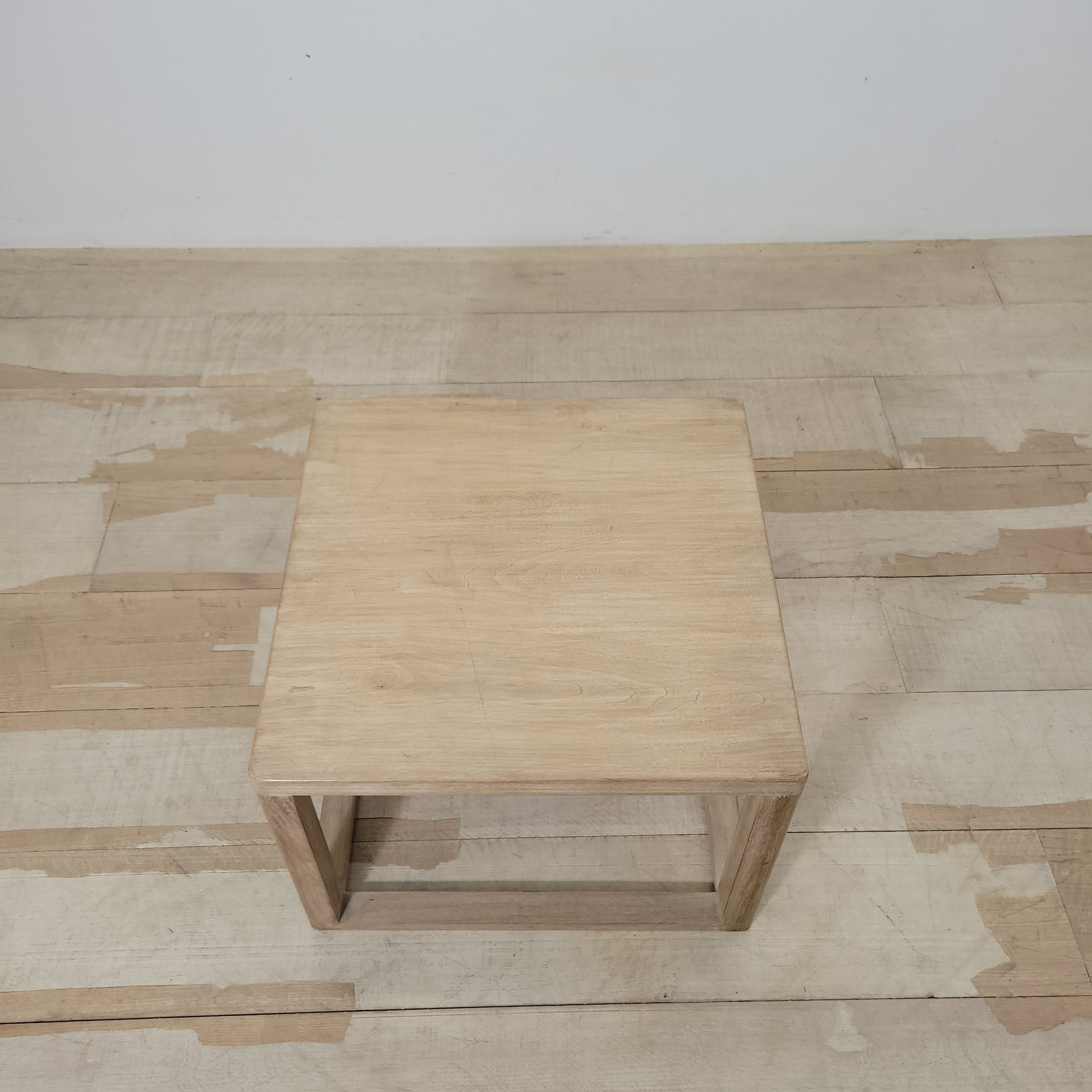 Limited Edition vintage bleached walnut coffee table