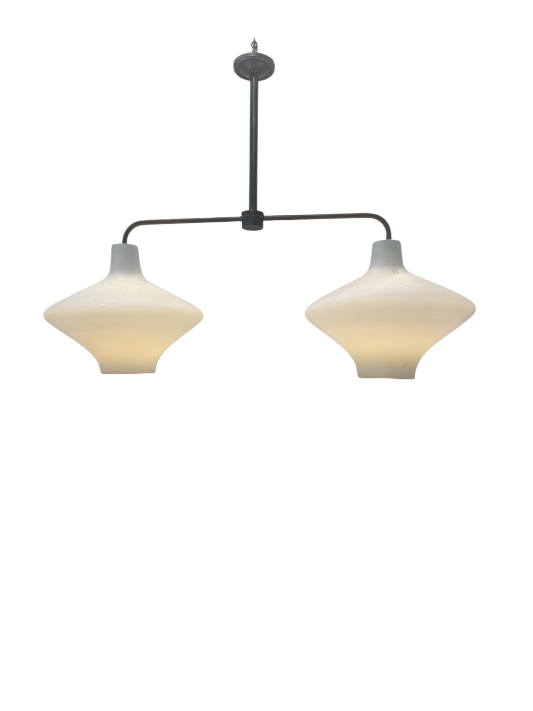 Lucca Studio Limited Edition Bronze and Glass Chandelier