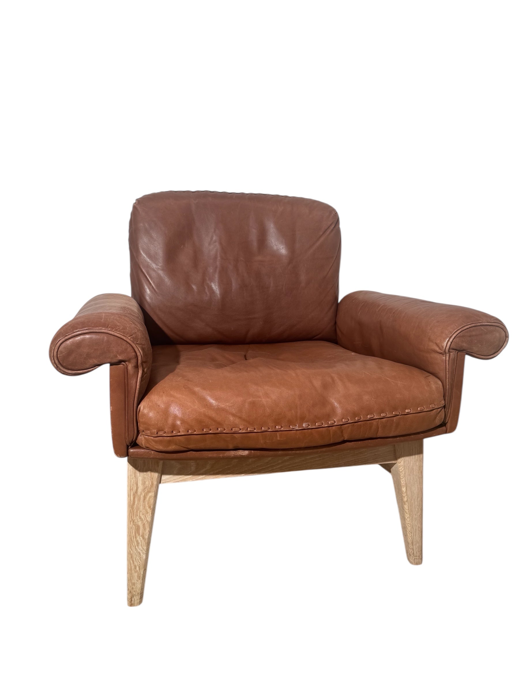 Single Desede Leather Armchair