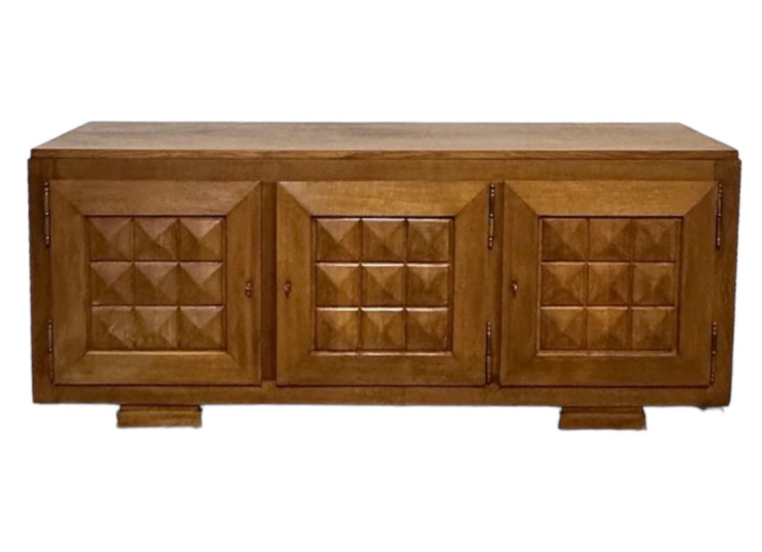 Stunning French 1940's Oak Sideboard