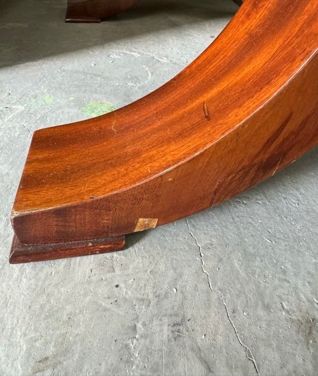 Danish 1910's Biedermeier Mahogany and Parcel Gilt Side Table