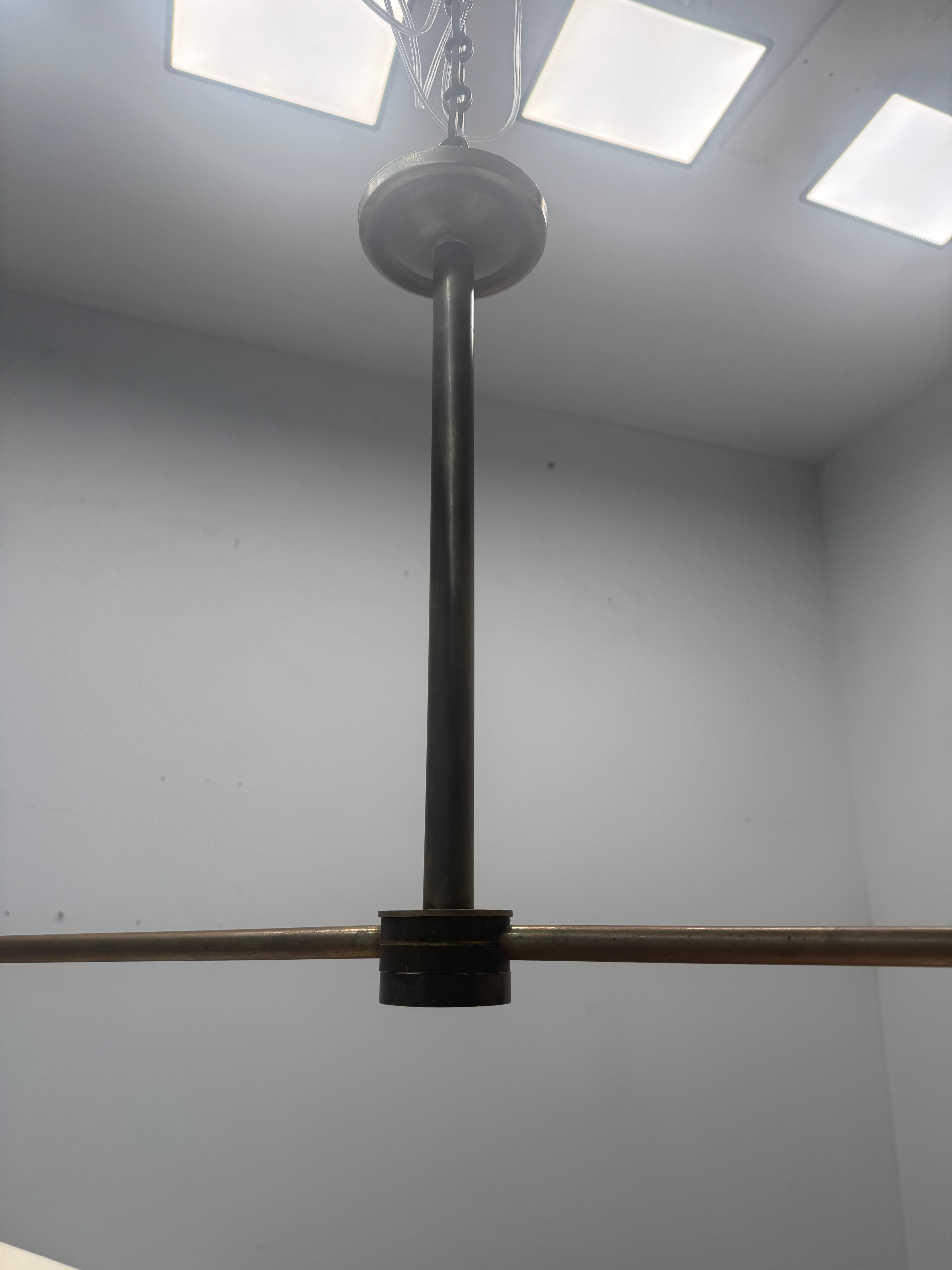 Lucca Studio Limited Edition Bronze and Glass Chandelier