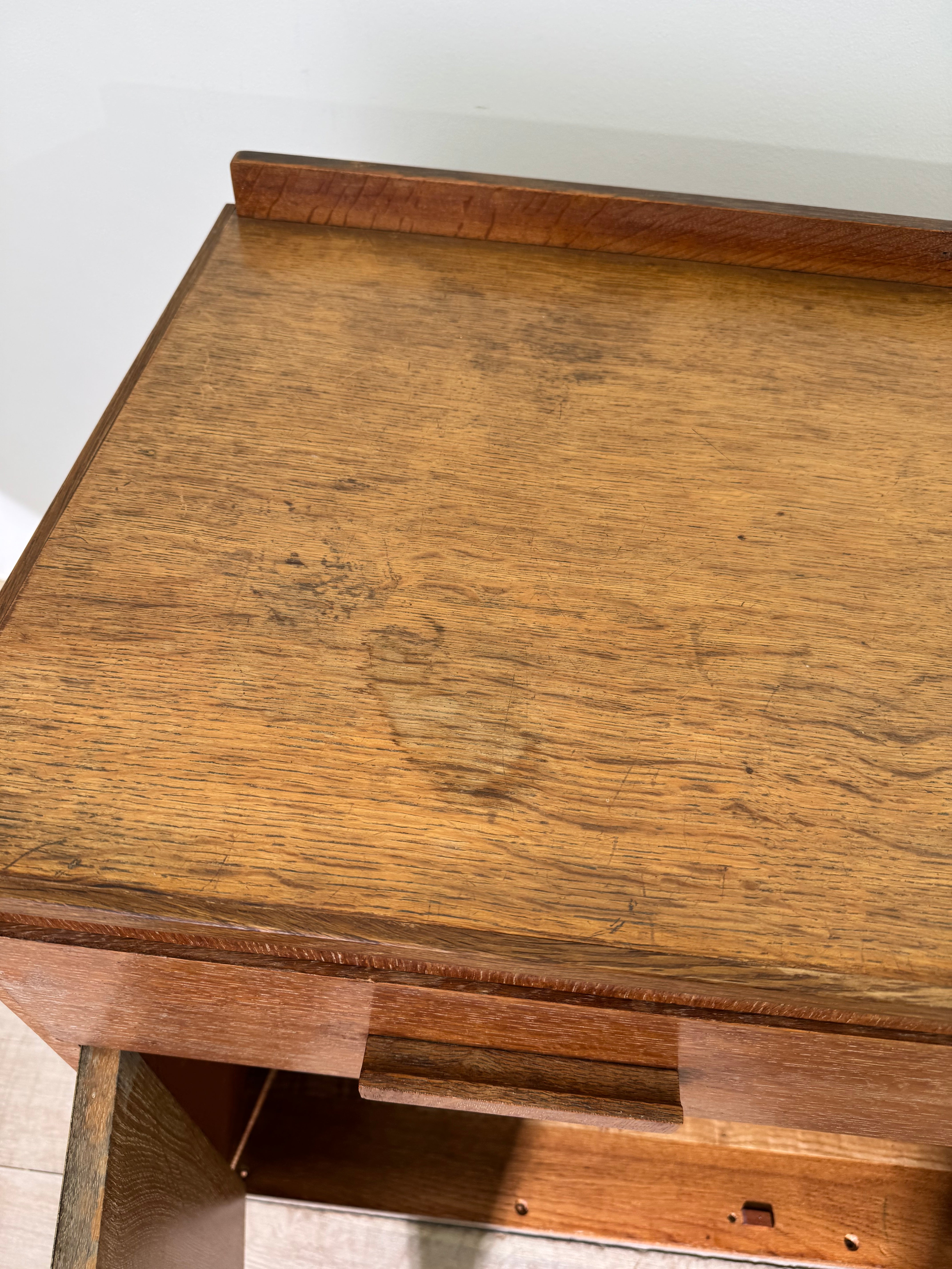 Circa 1900 Bleached Oak Cabinet
