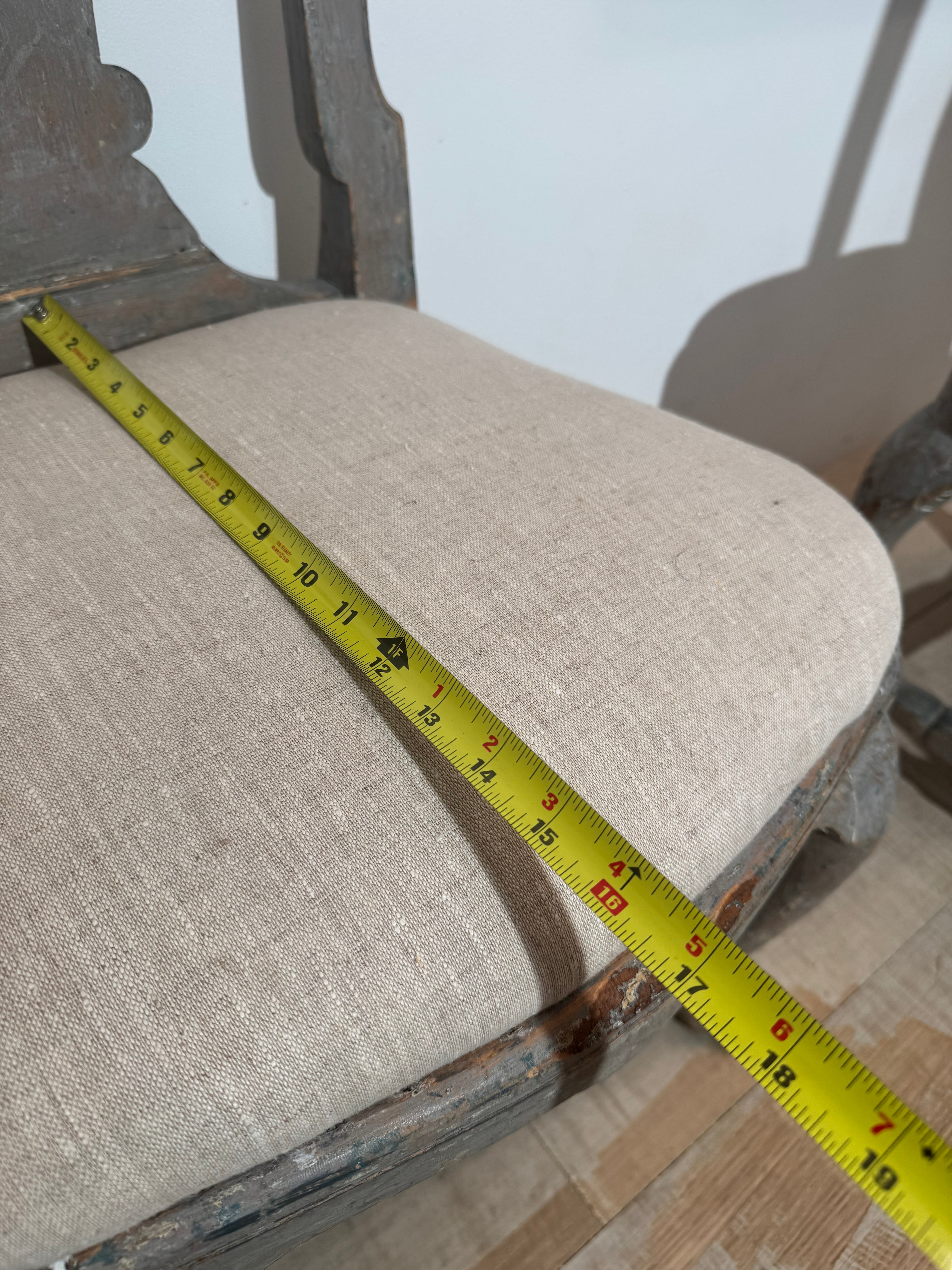 Set of Four Gustavian Painted Dining Chairs