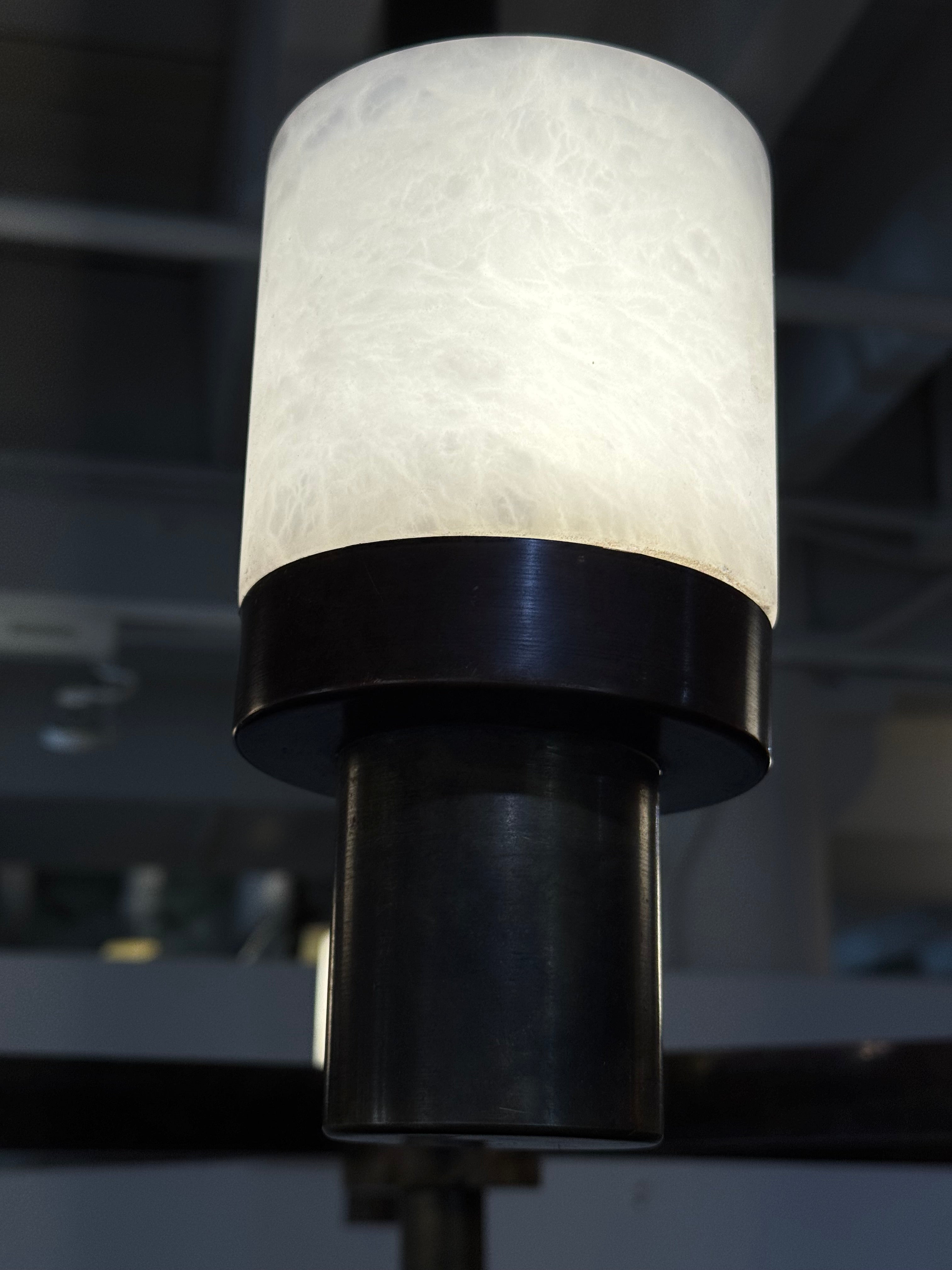 Limited Edition Bette Solid Bronze & Alabaster Chandelier