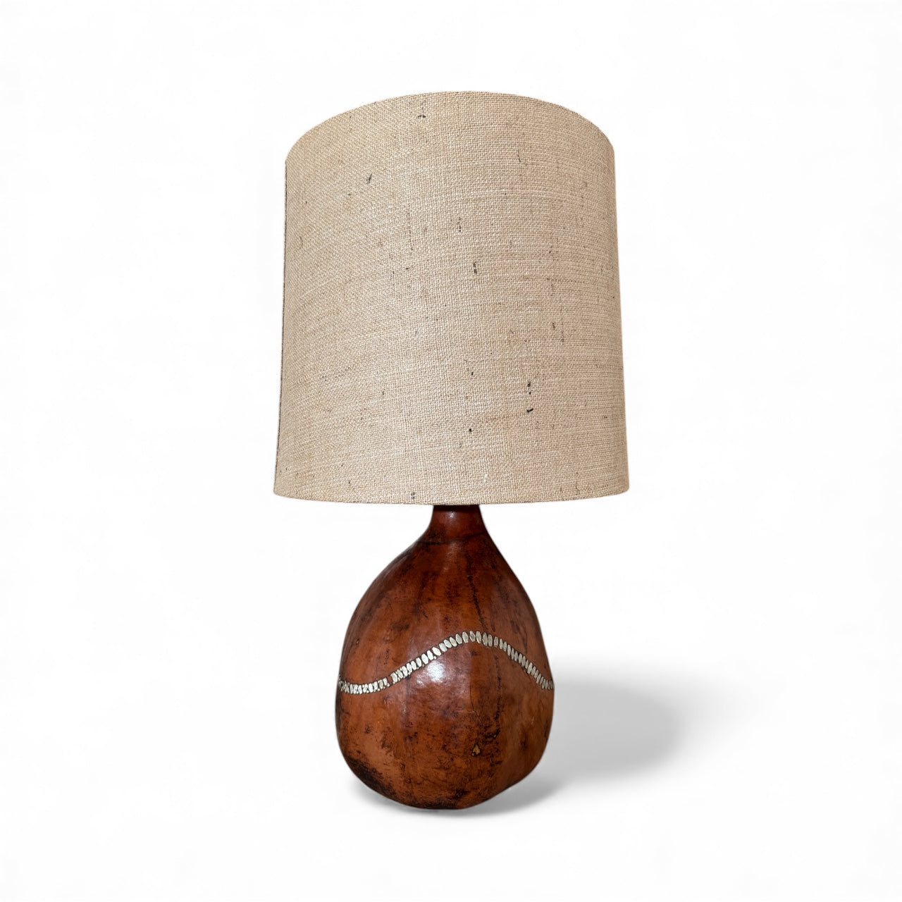 Vintage Gourd Lamp With Repair