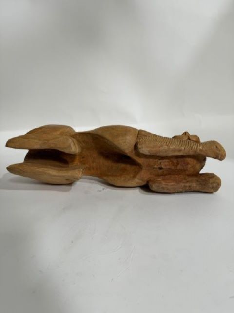 Fantastic Danish Carved Wood Cat