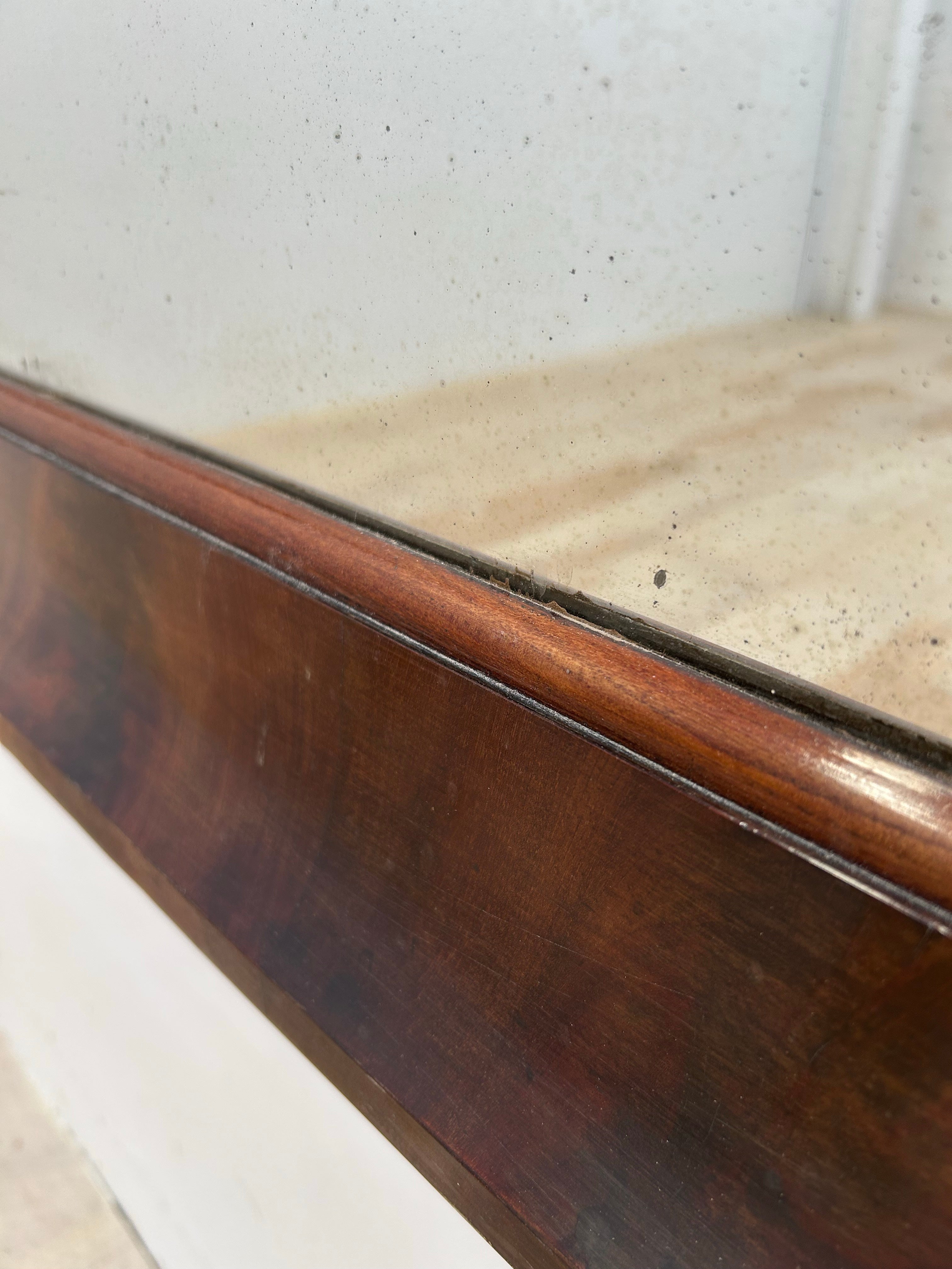 19th century English Burl Mirror