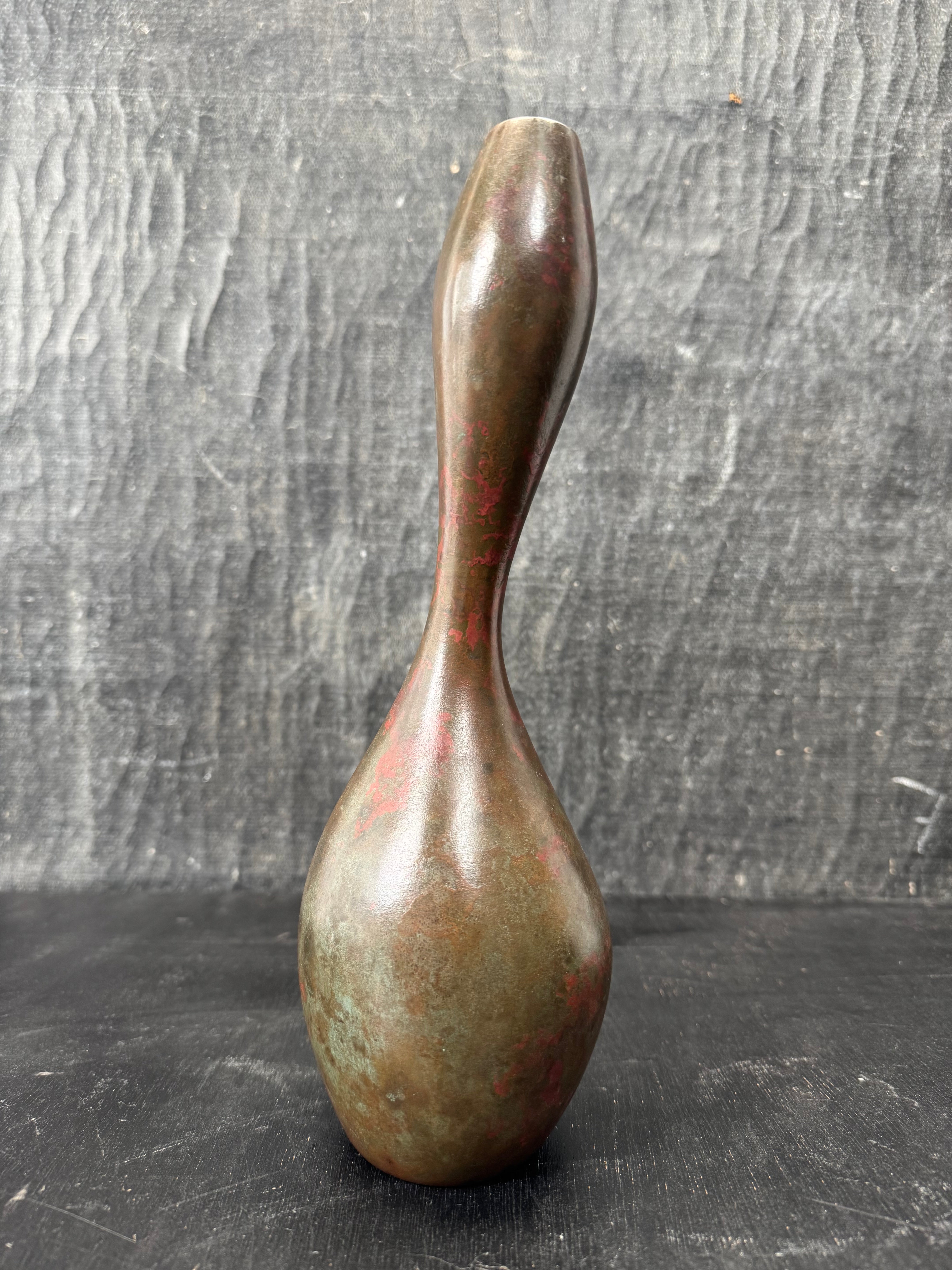 Antique Japanese Bronze Vase