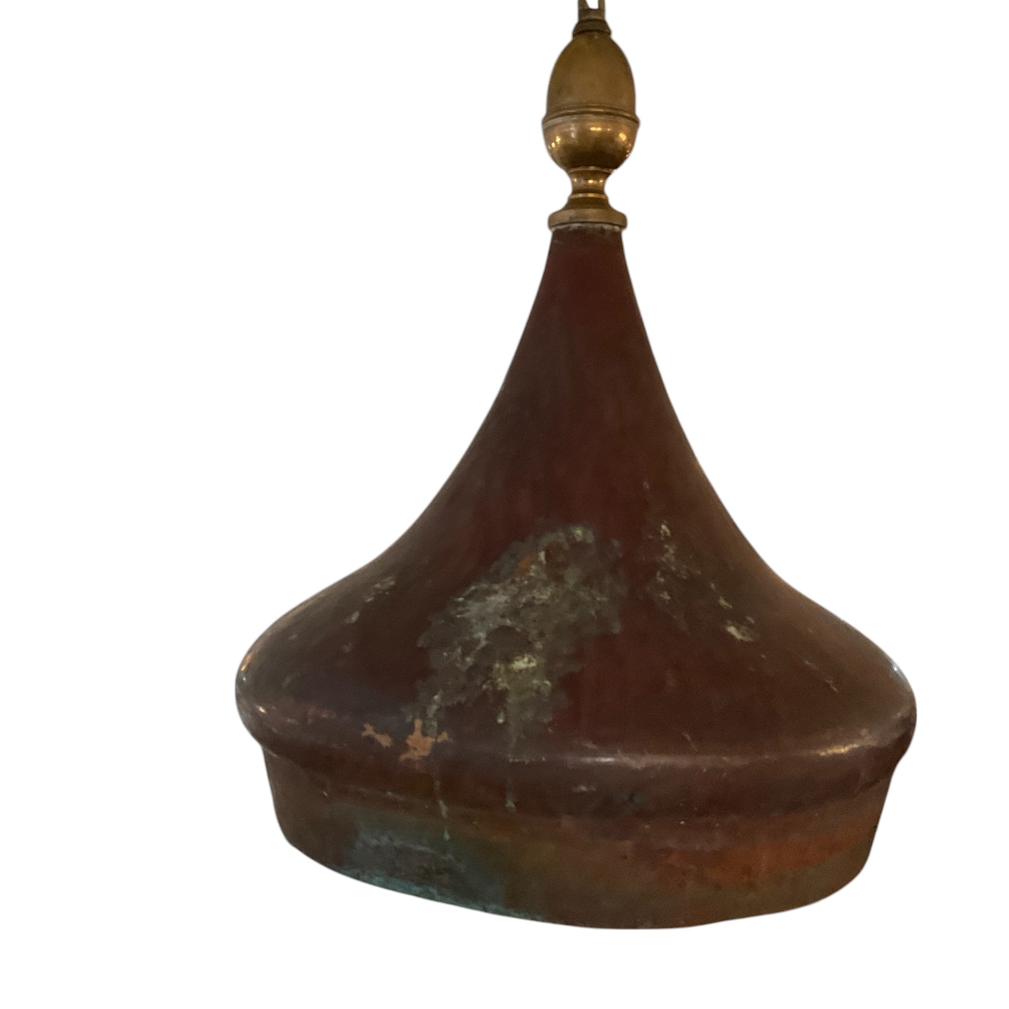 Limited Edition Copper Pendant with Opaline Shade