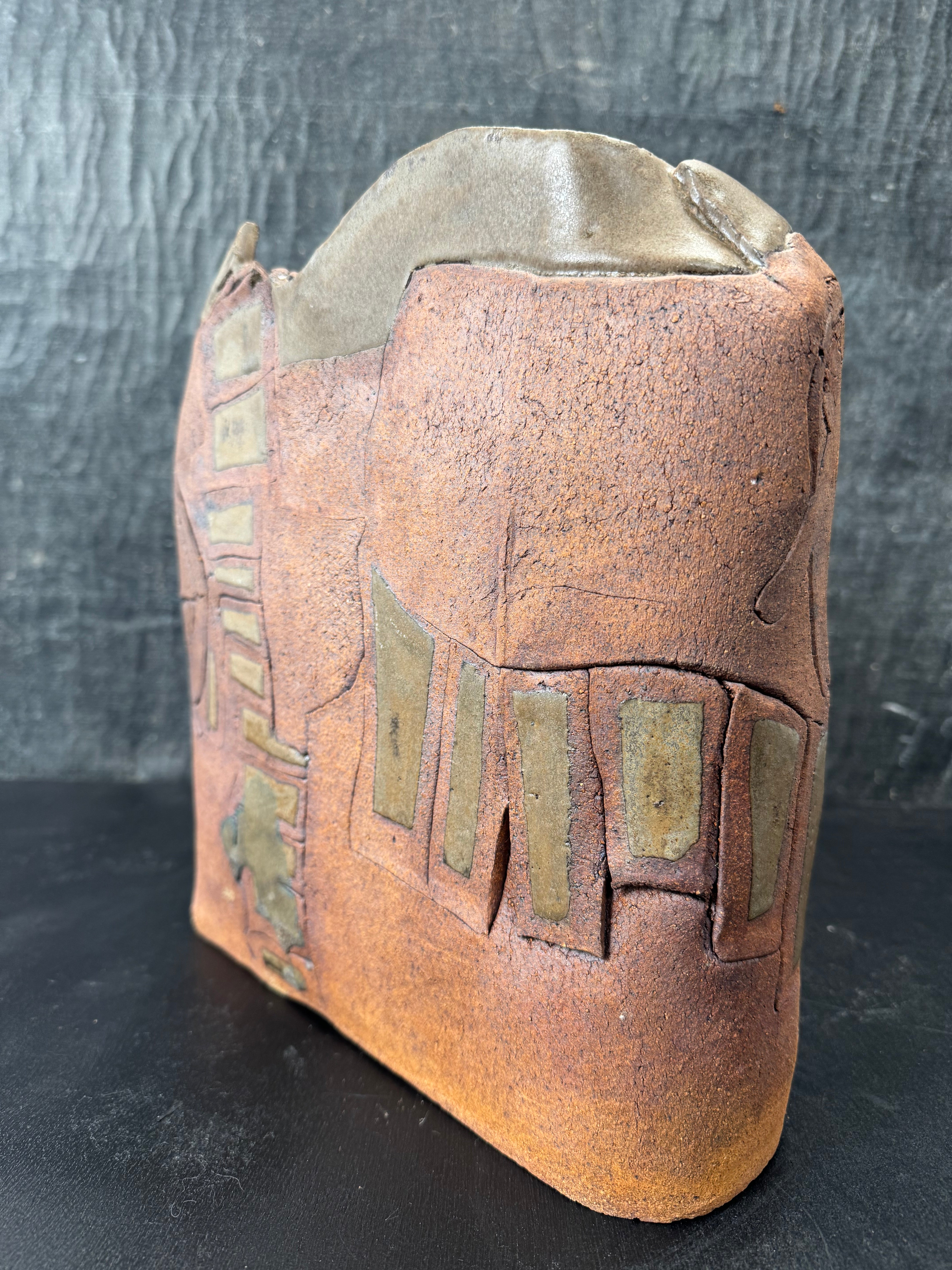 Slab Built Studio Pottery Vessel