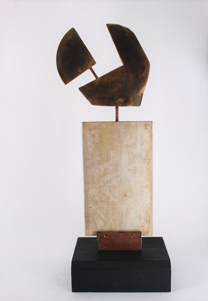 Limited Edition Mixed Metals Modernist Sculpture