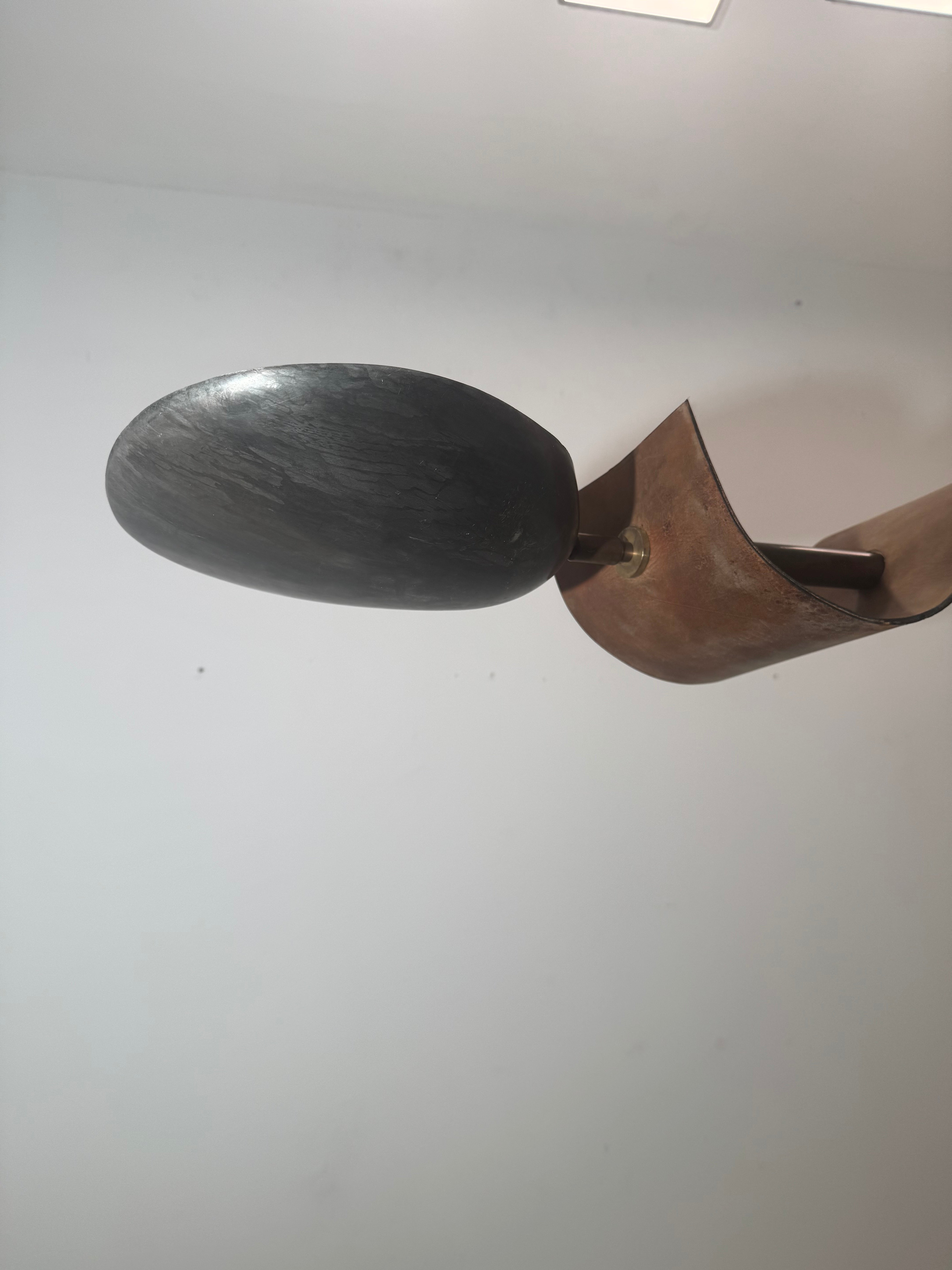 Lucca Studio Parker Leather and Bronze Chandelier