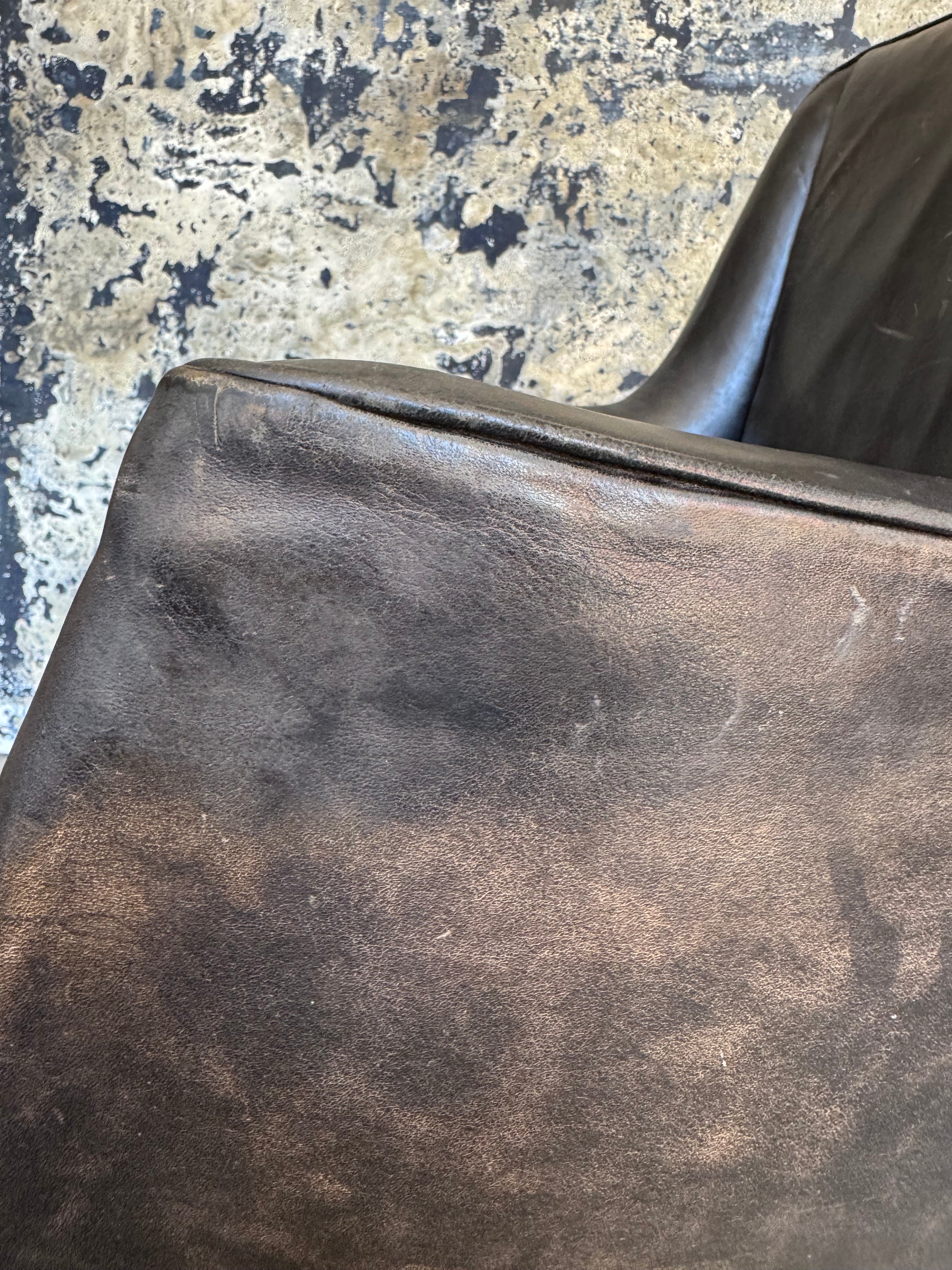 Single Danish Leather Arm Chair