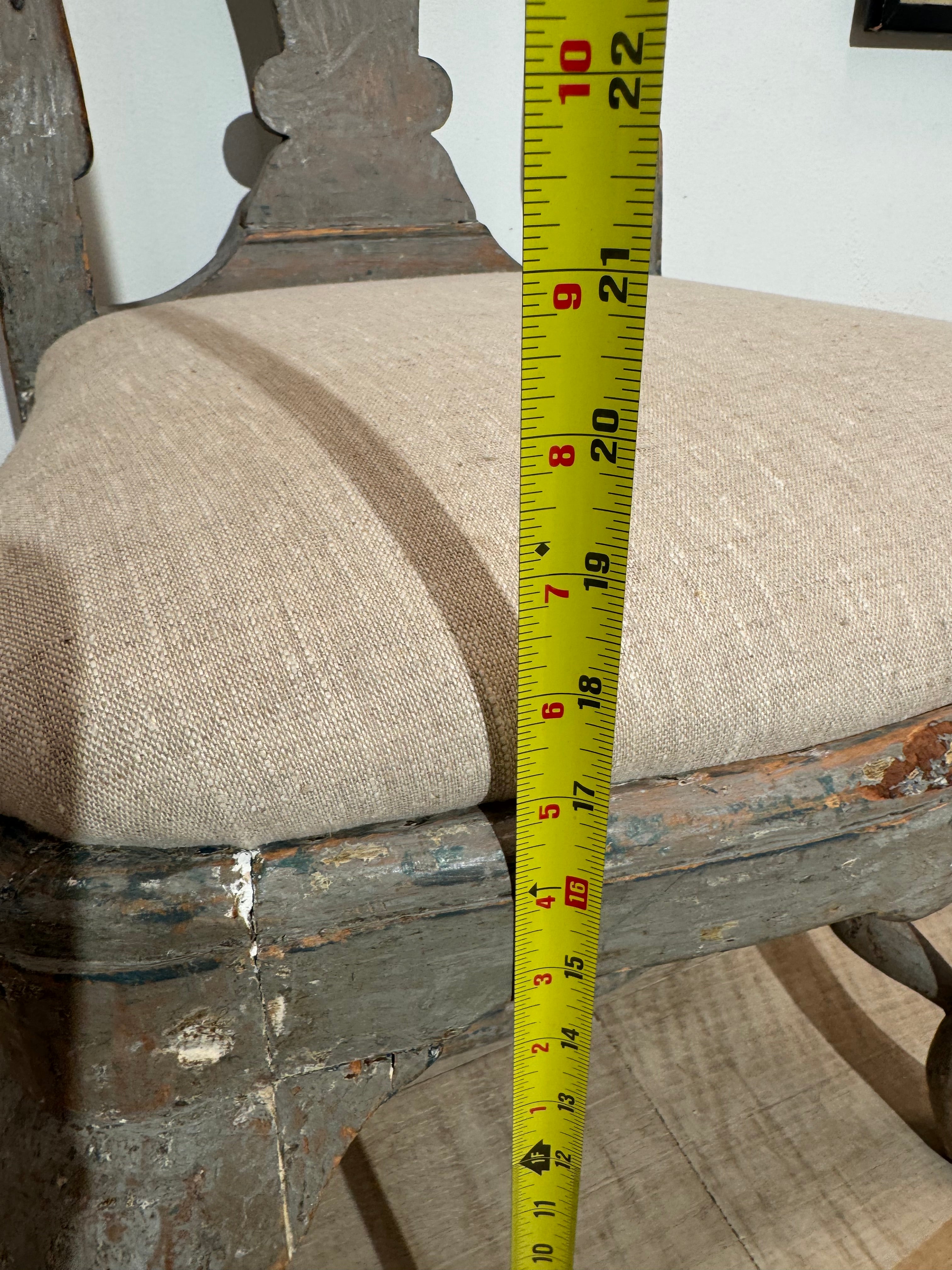 Set of Four Gustavian Painted Dining Chairs