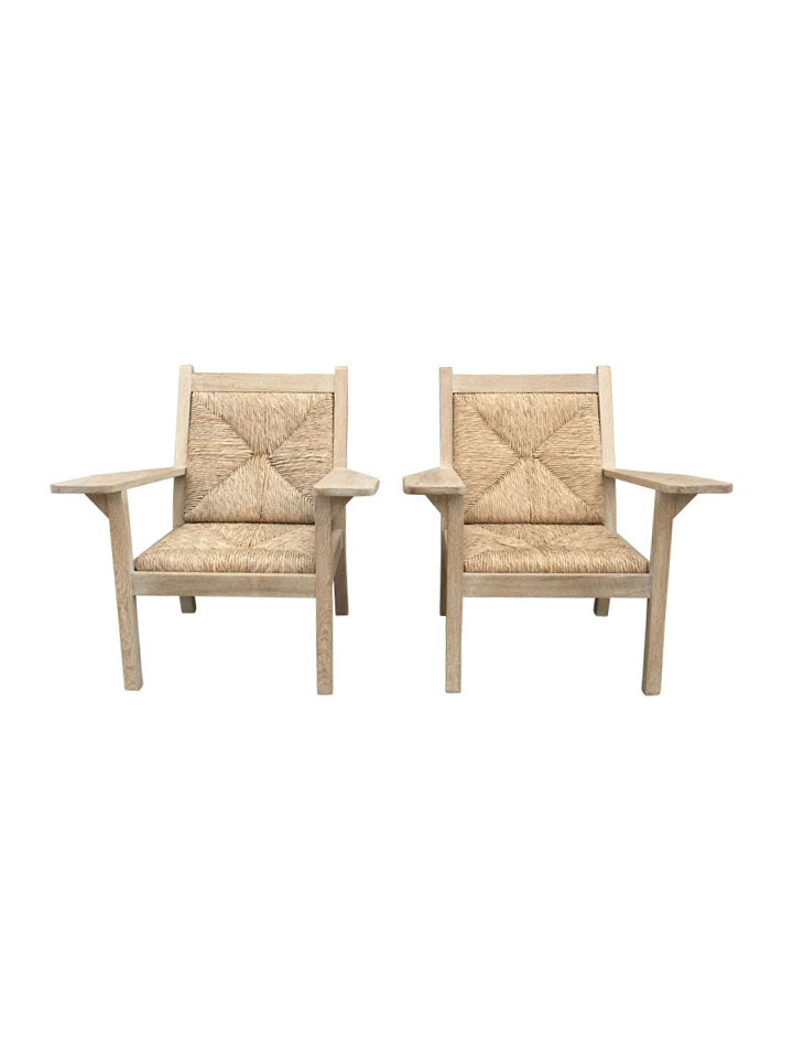 Pair of Lucca Studio Warren Arm Chairs