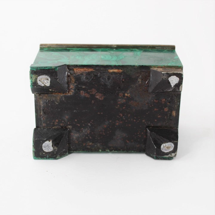 19th century Russian Small Malachite Box