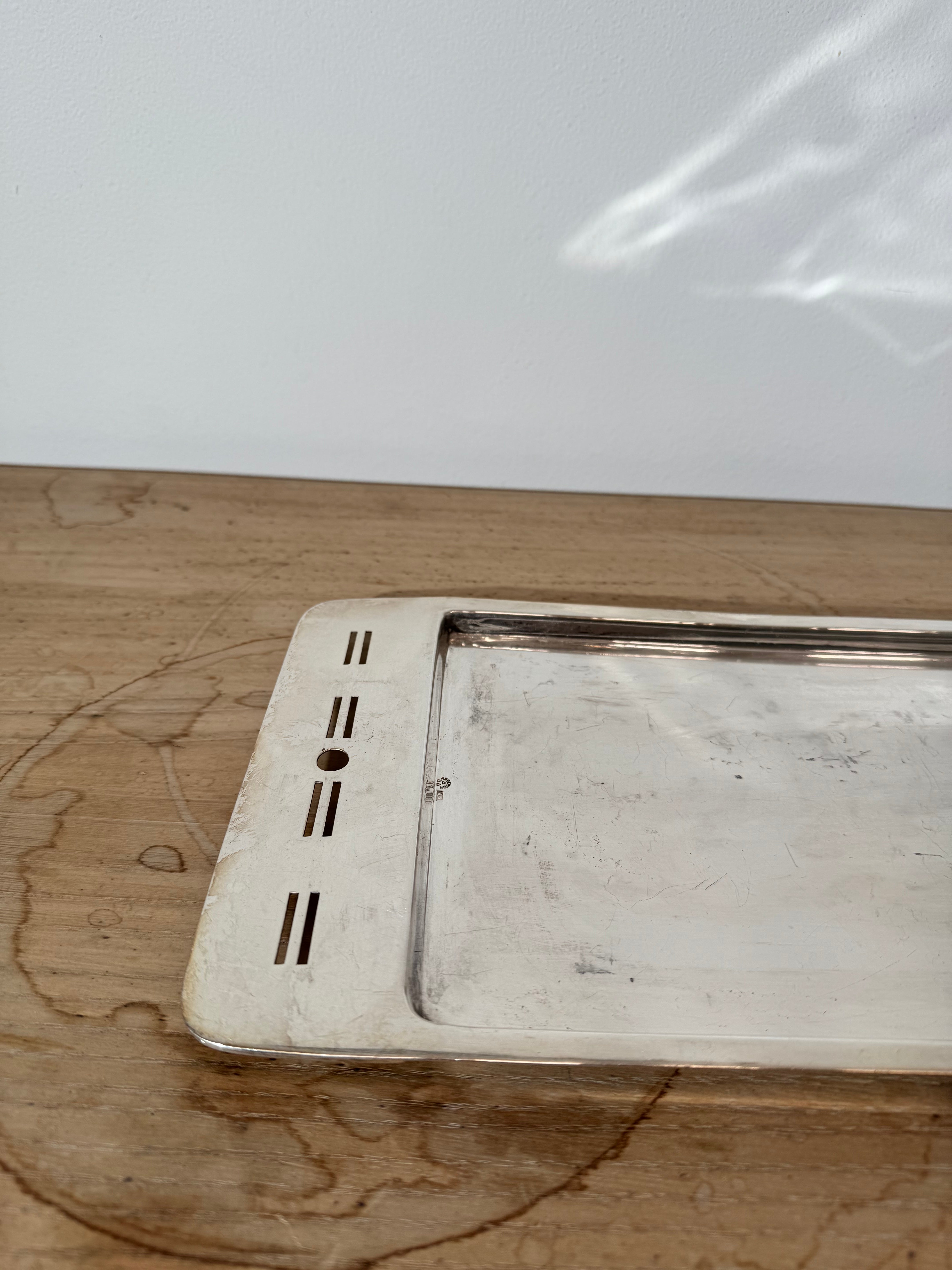Vintage Hans Ofner Secessionist Silver Plate Tray