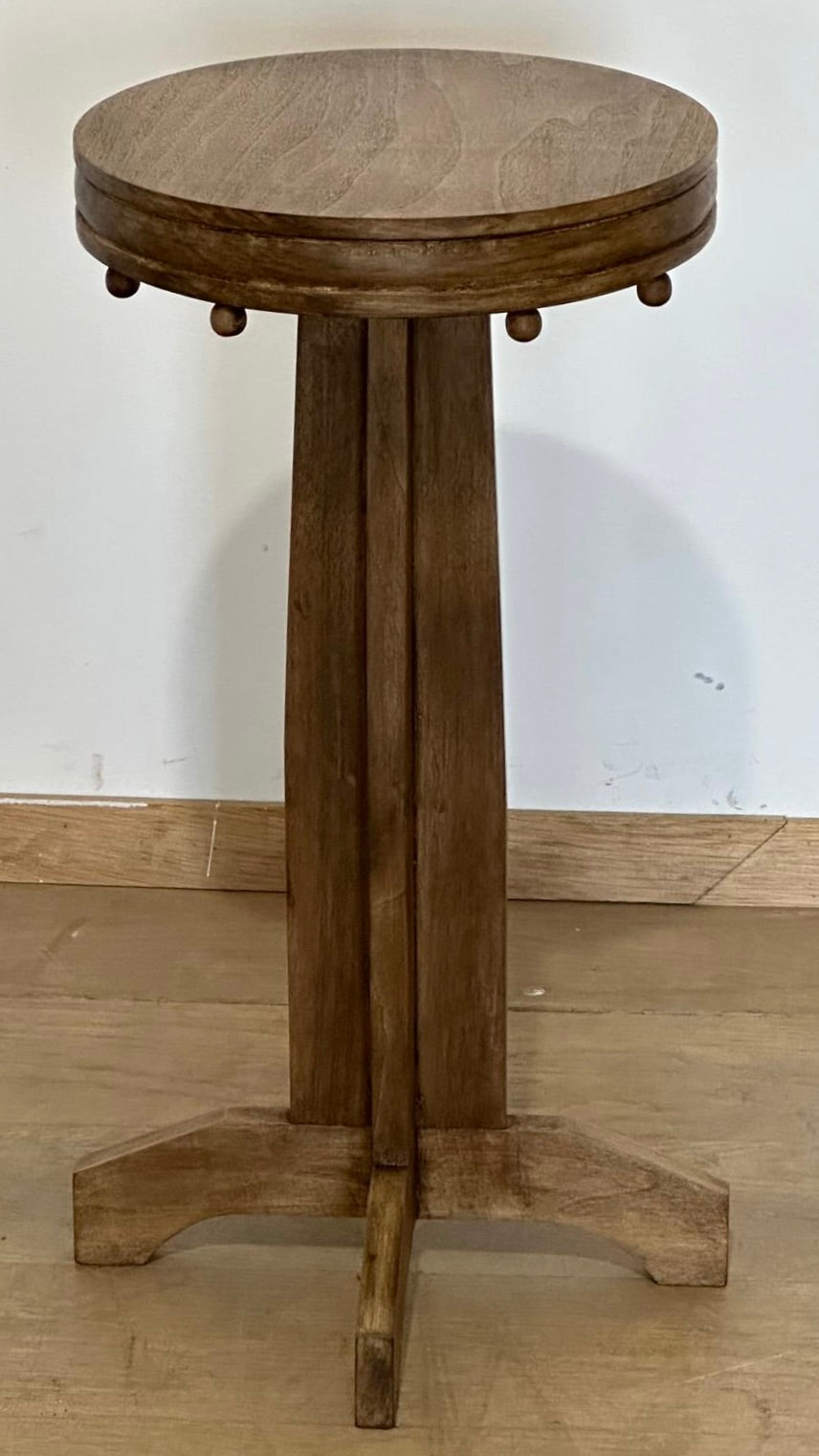 Limited Edition Walnut Deco Side Table