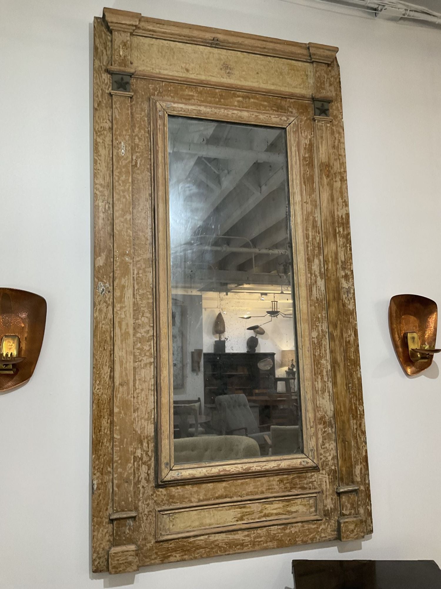 Large French Neo Classic 19th Century Mirror