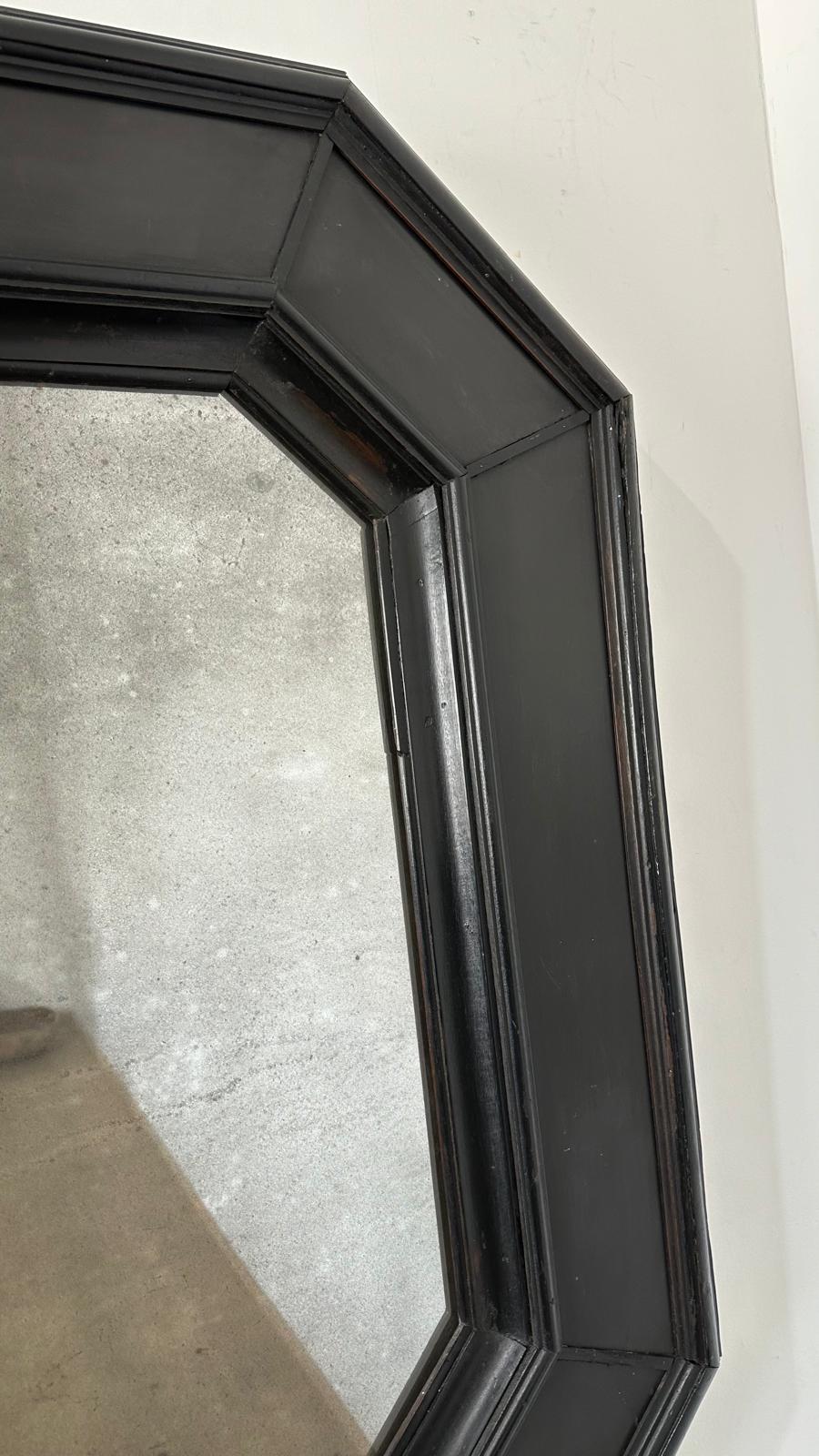 Huge 19th Century Italian Mirror with Stone Inset (Pair Available)