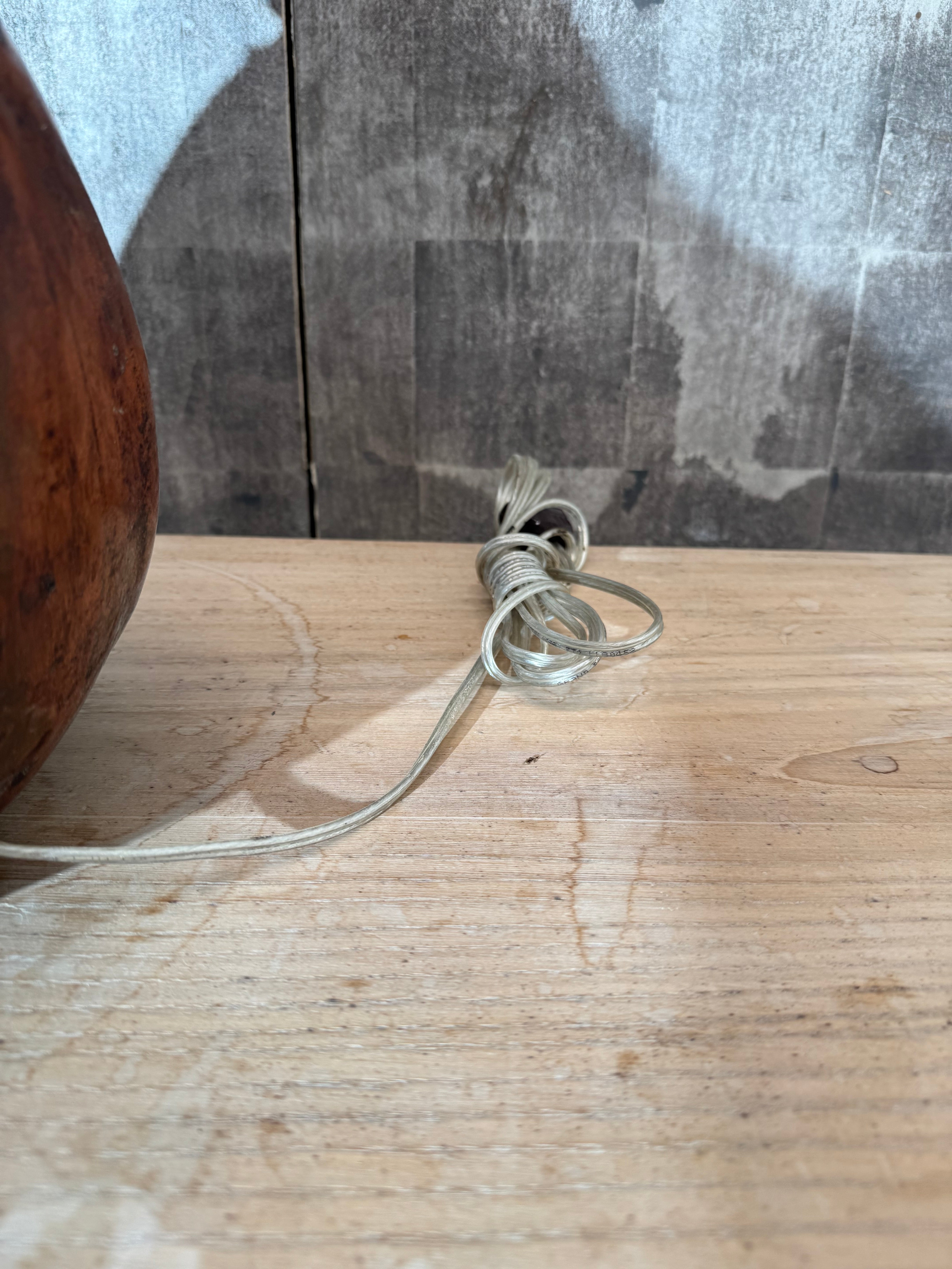 Vintage Gourd Lamp With Repair