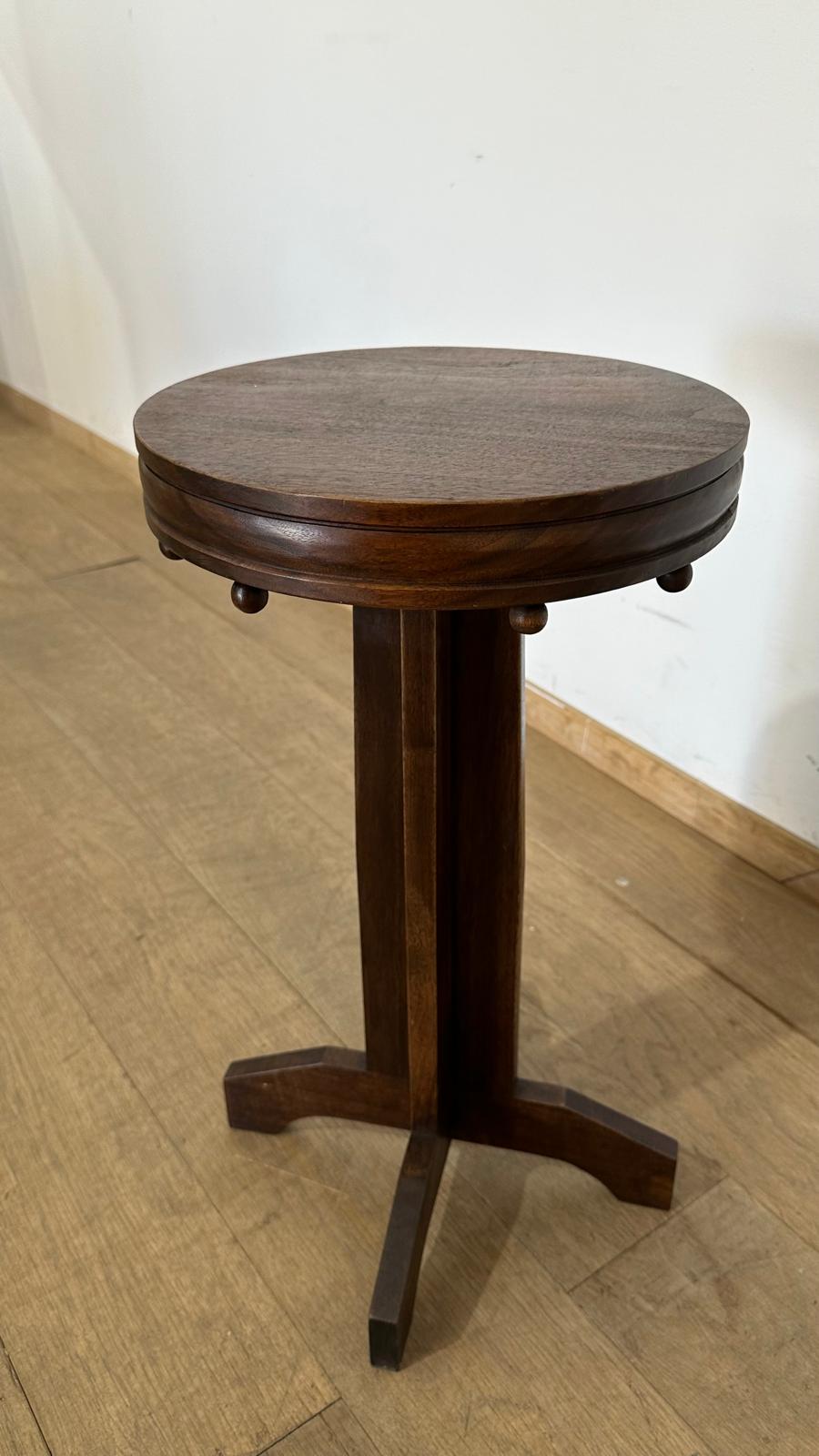 Limited Edition Walnut Deco Side Table