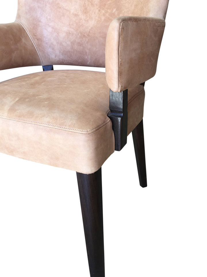 Set of (4) Lucca Studio Leather Melvin Chairs