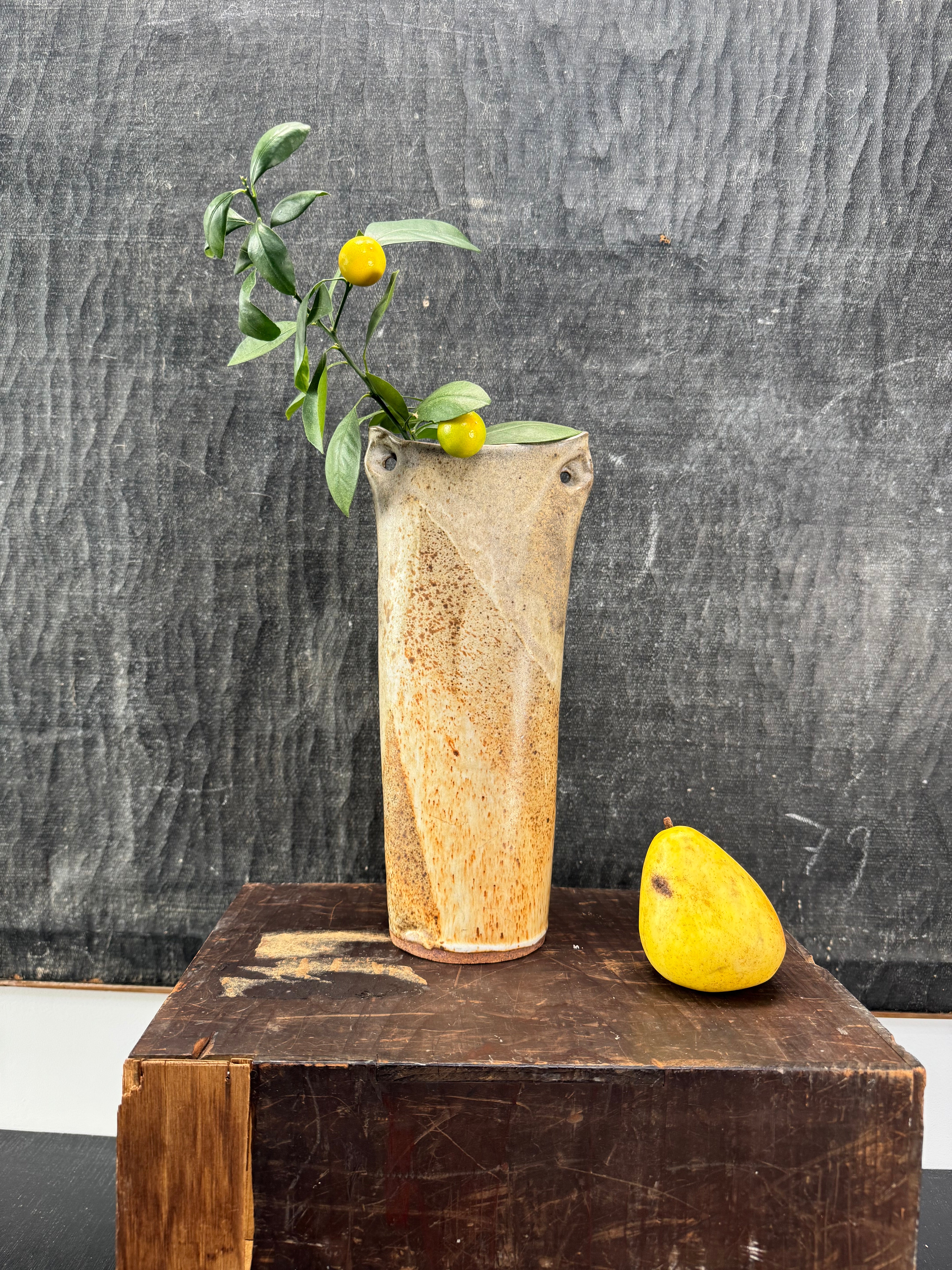 Unusual Vintage Studio Pottery Vase