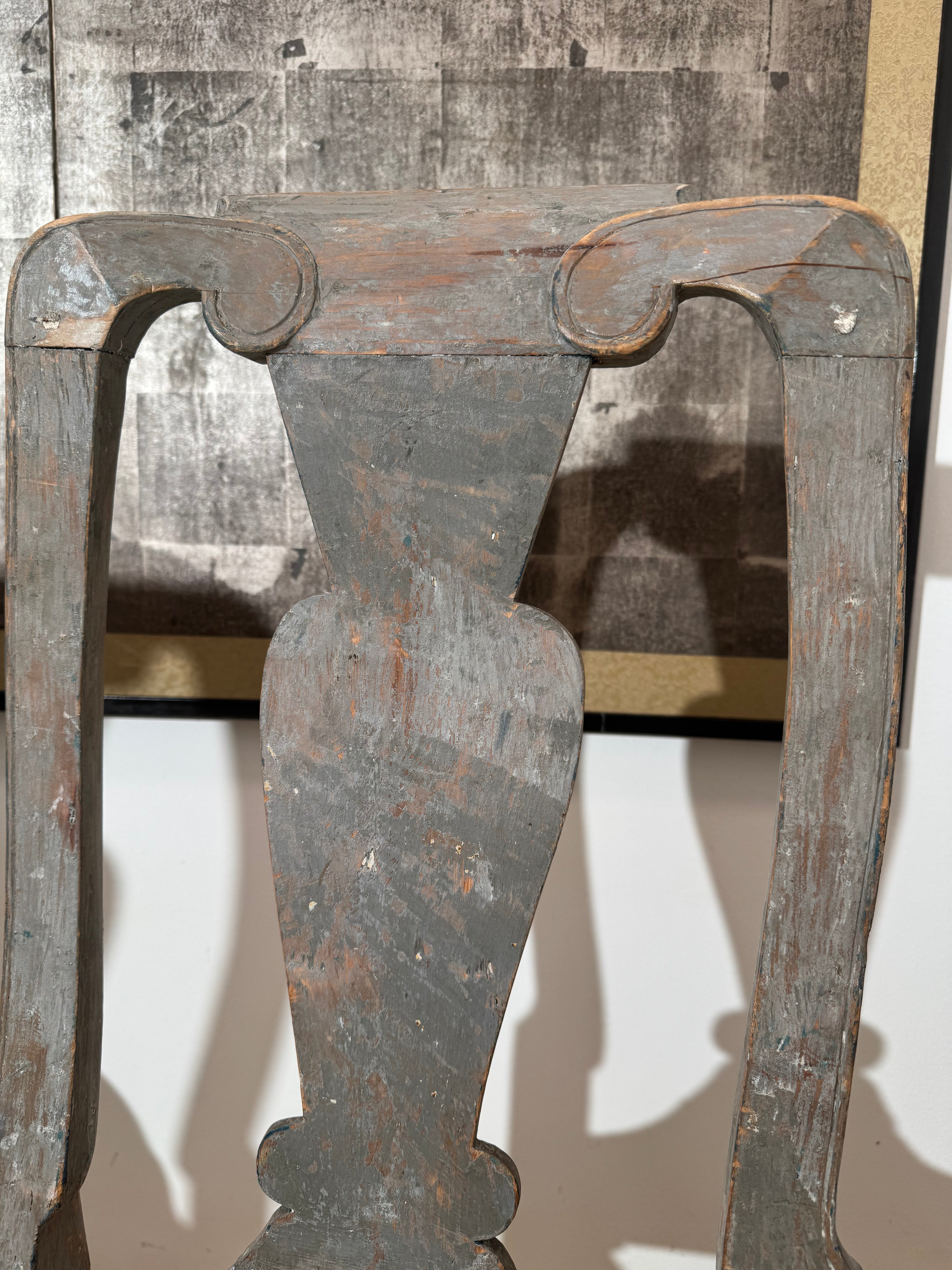 Set of Four Gustavian Painted Dining Chairs