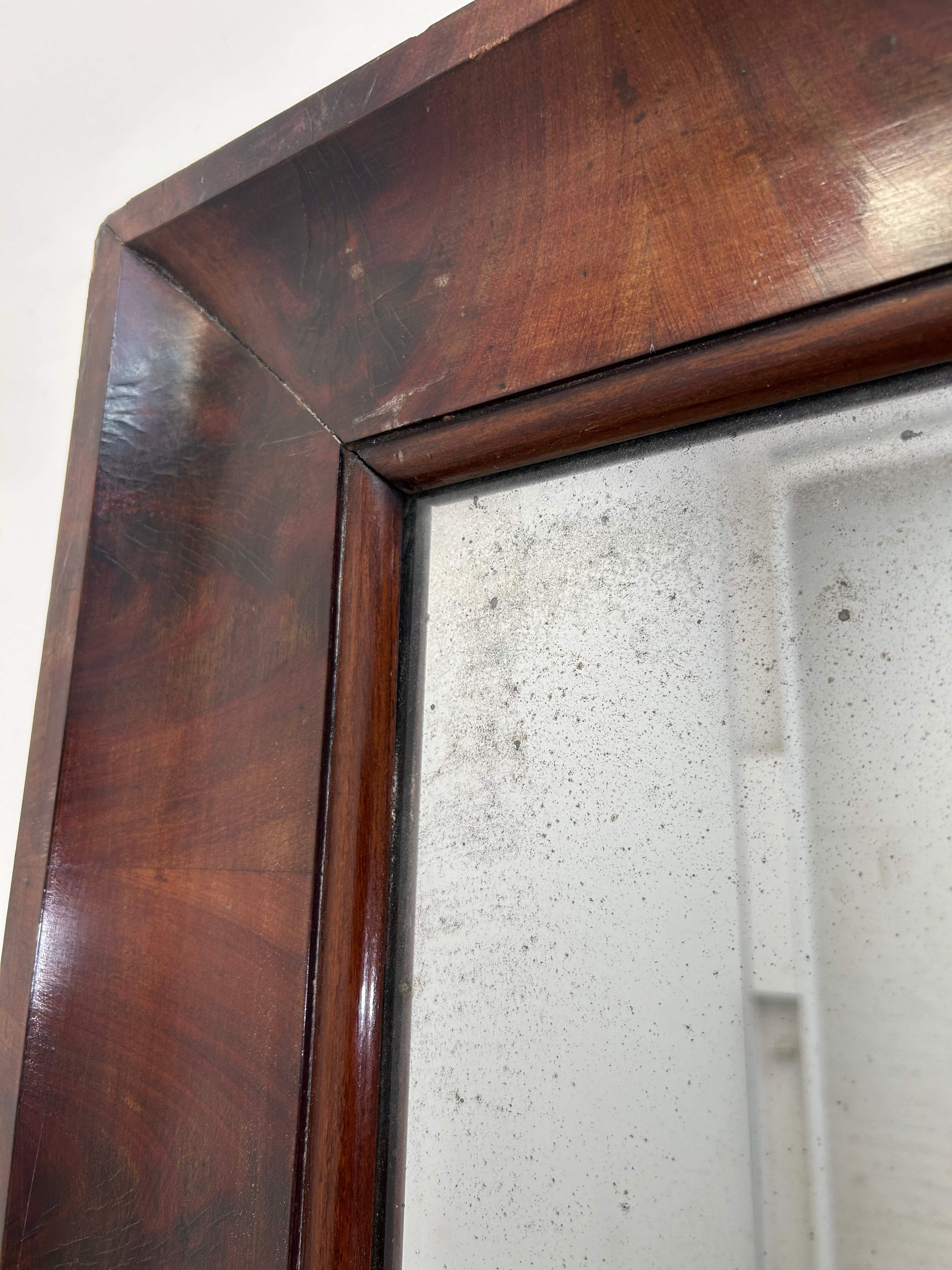 19th century English Burl Mirror