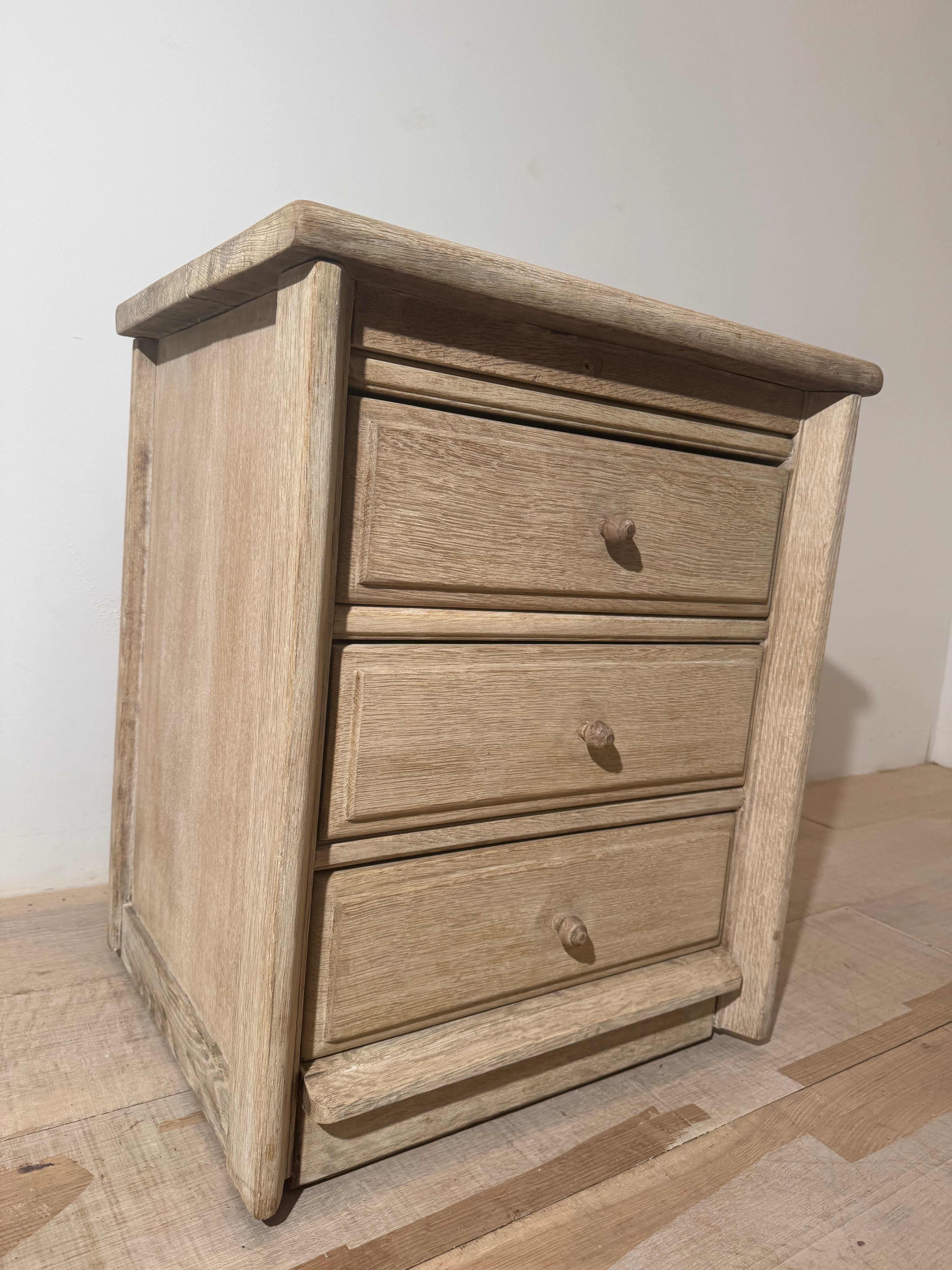 Vintage French 1950's Oak Chest of Drawers
