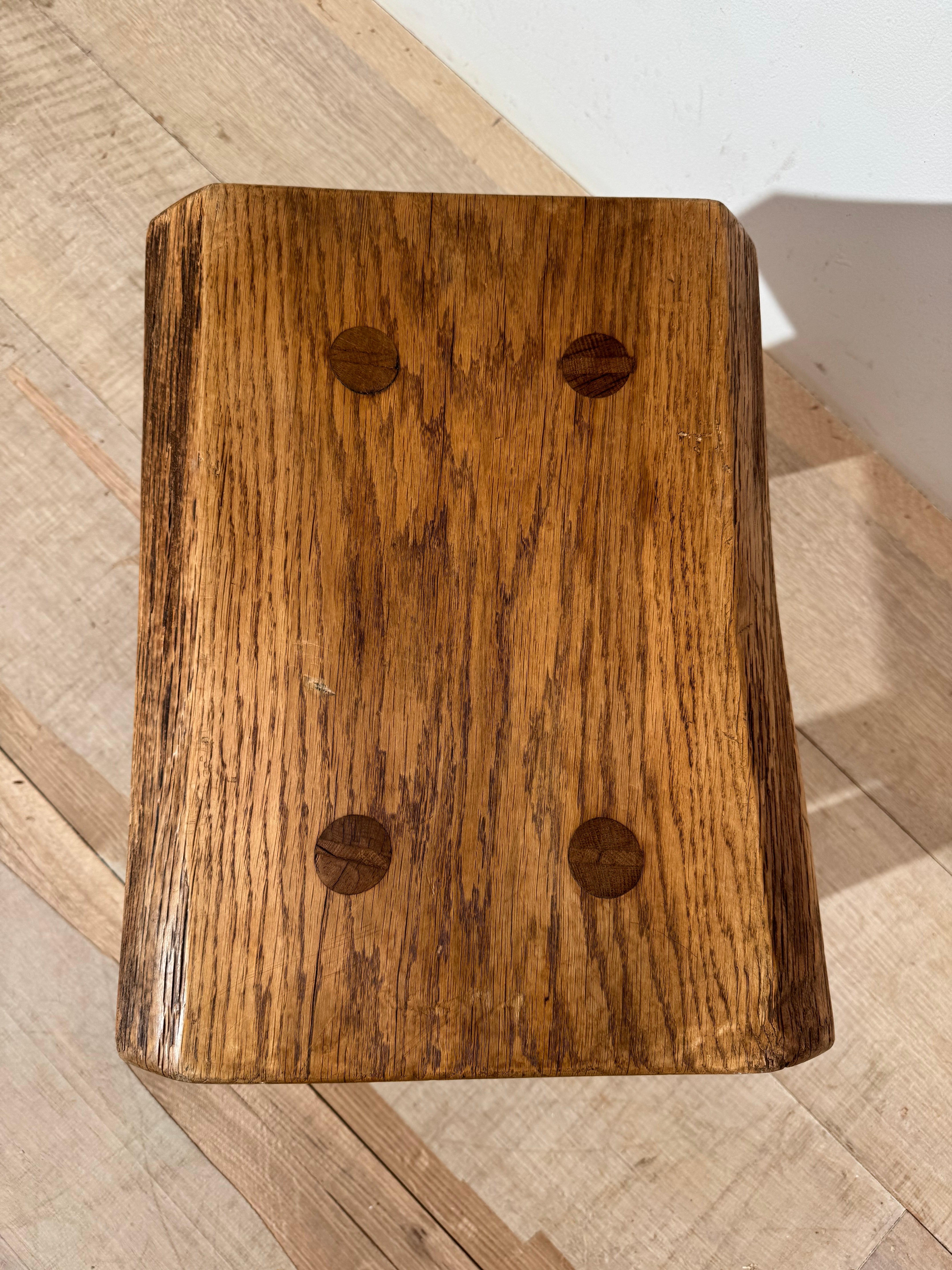 Original 1940's Oak Side Table