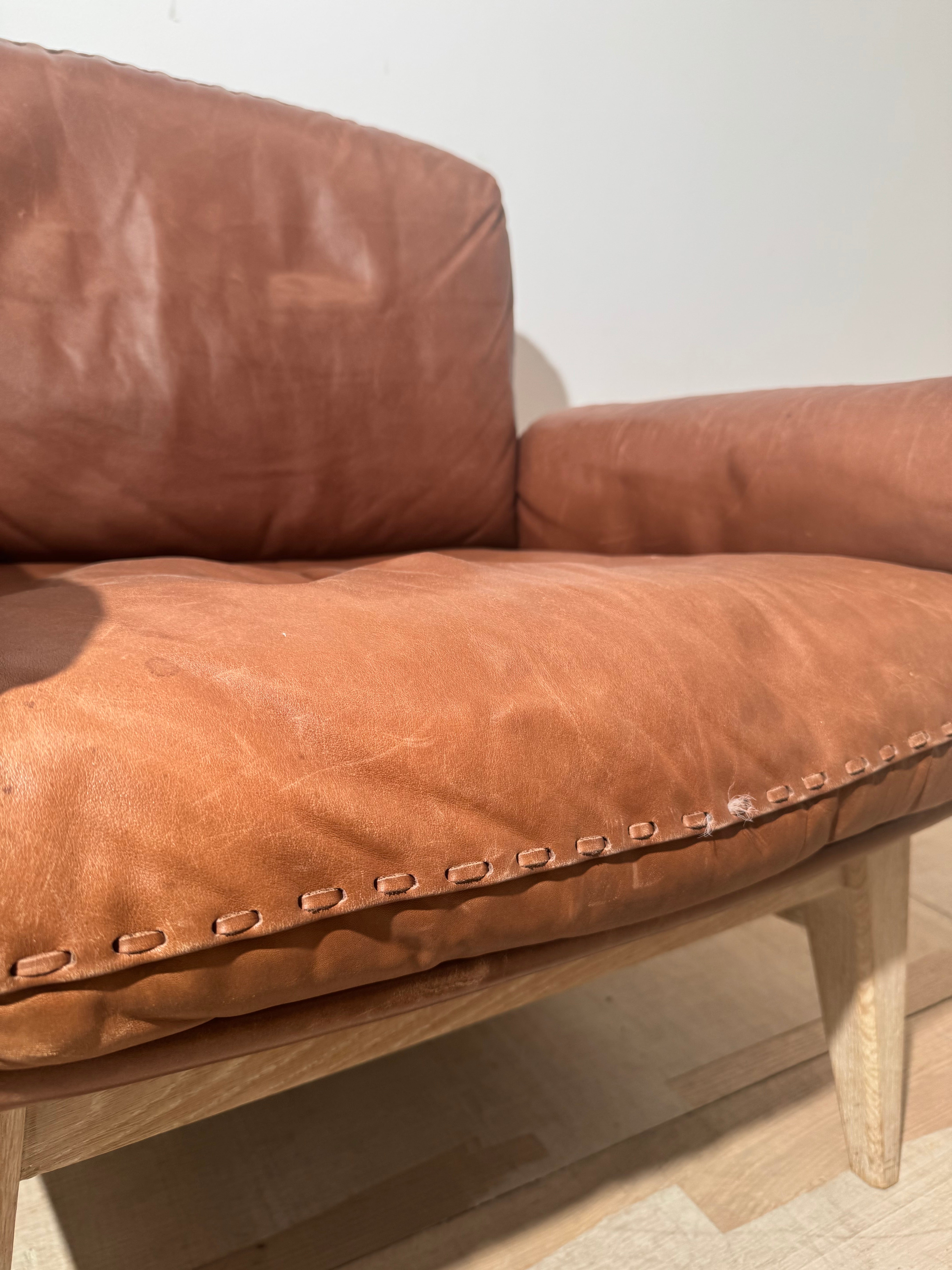 Single Desede Leather Armchair