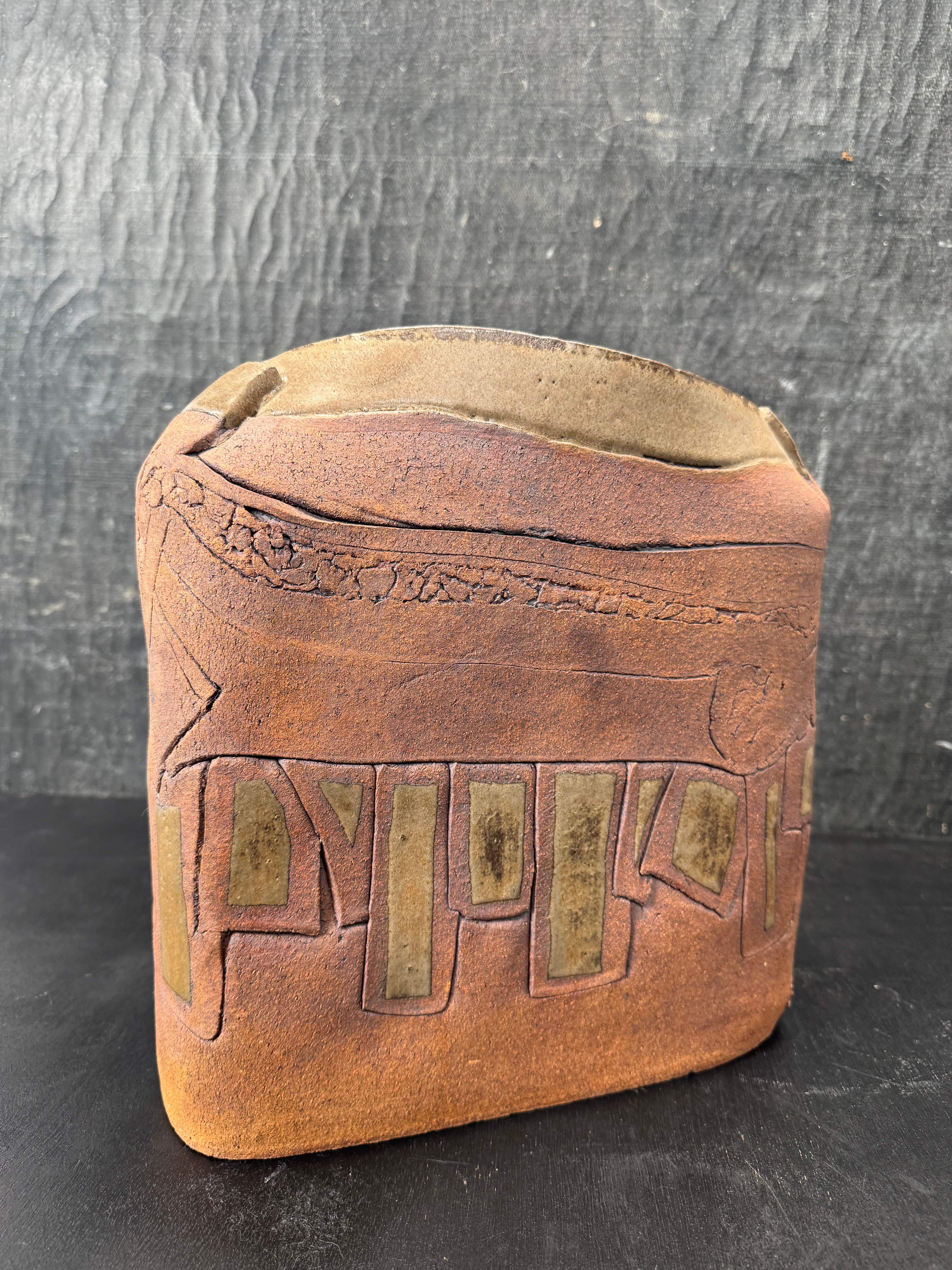 Slab Built Studio Pottery Vessel