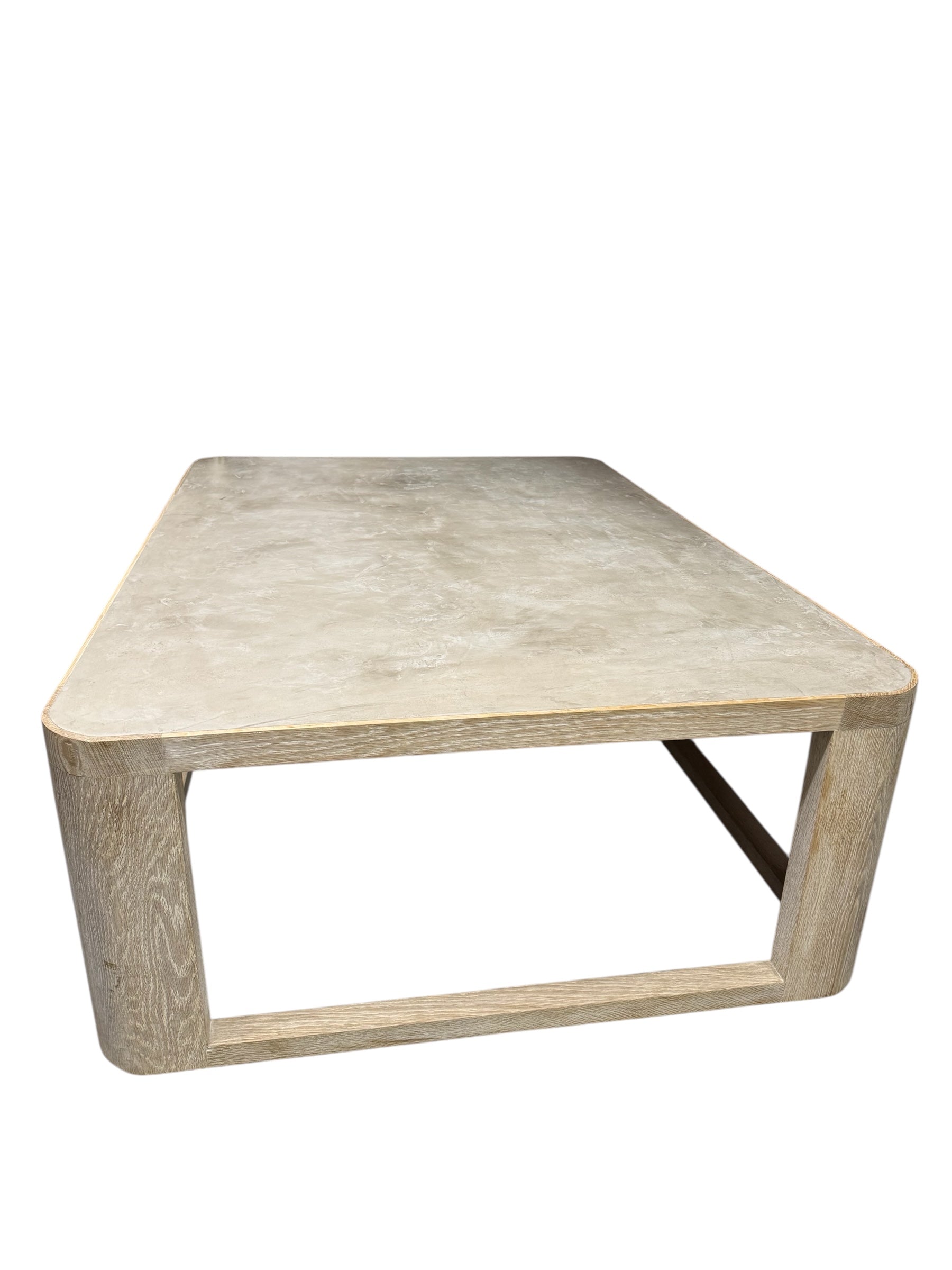 Limited Edition Walnut & Cement Finish Coffee Table