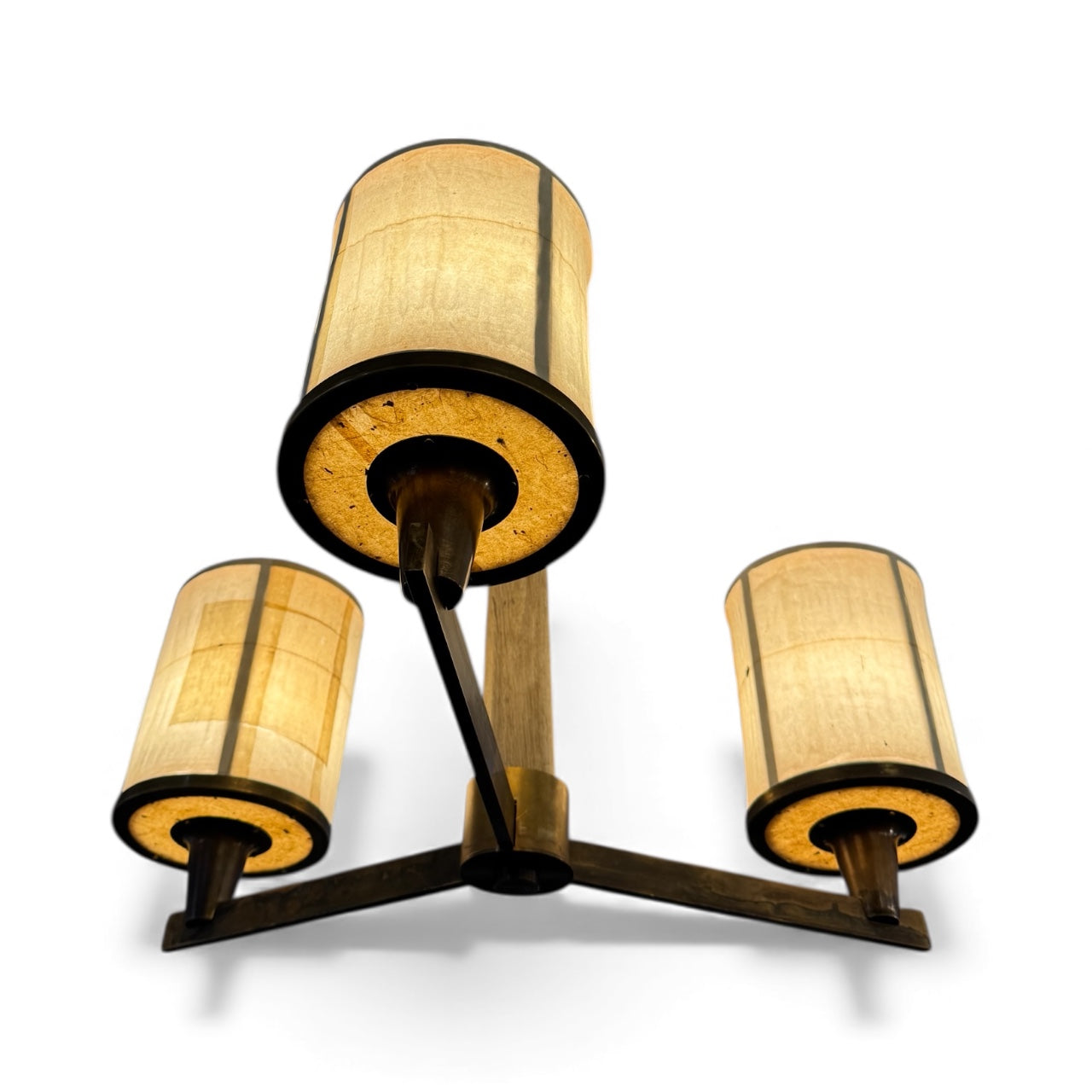 Limited Edition Three Light Bronze Chandelier