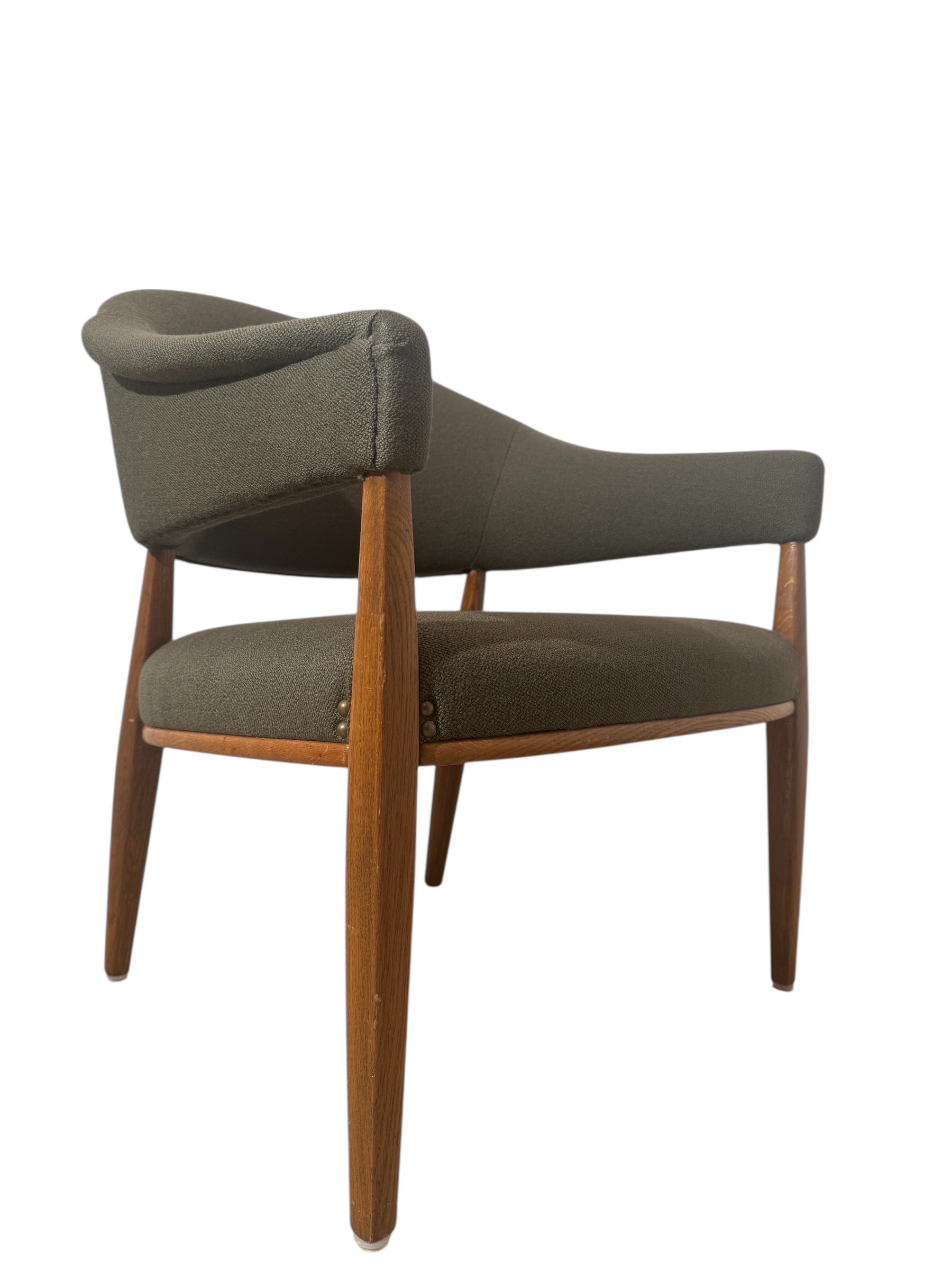 Stylish Danish Vintage Oak Armchair