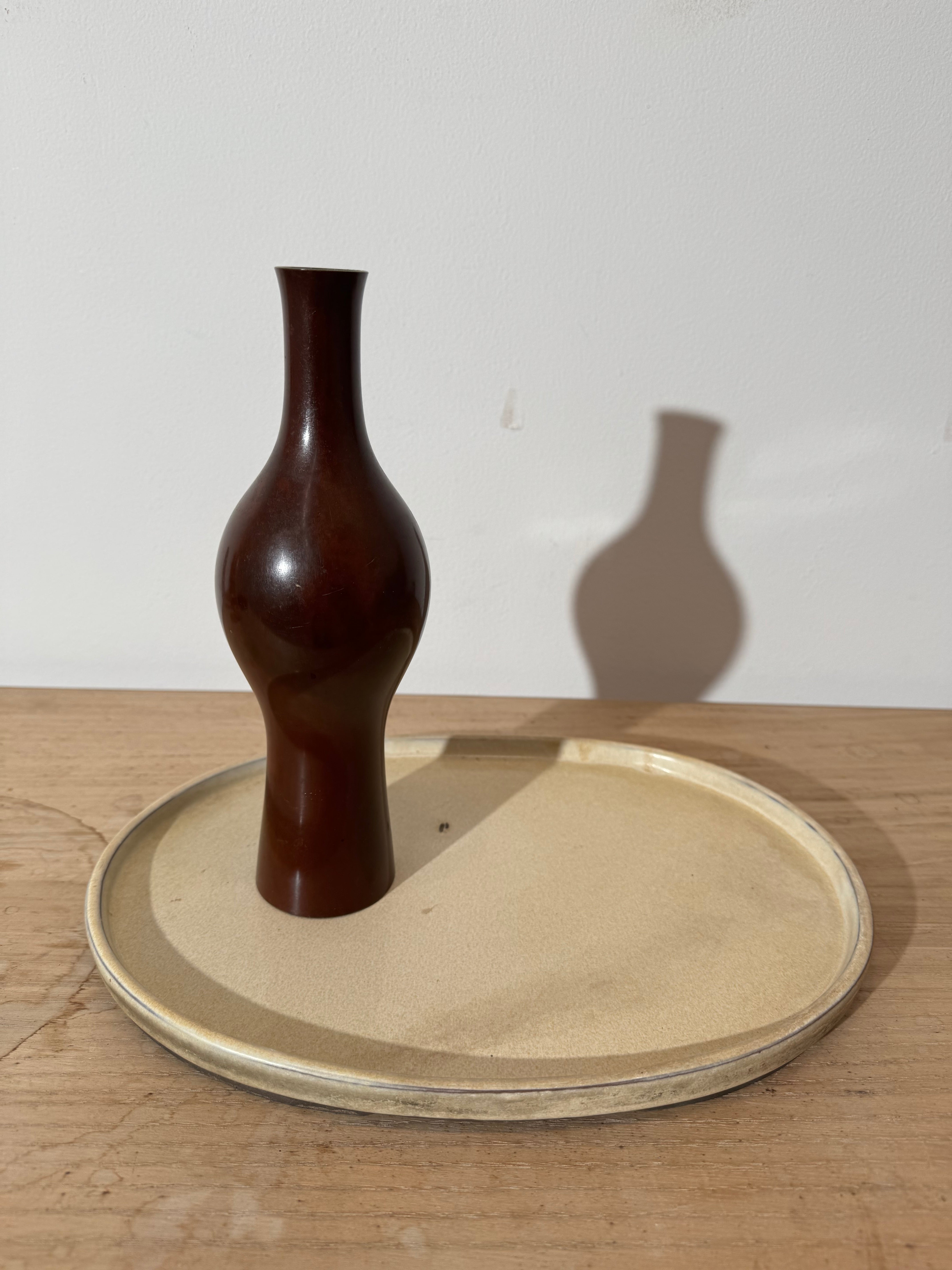 Small Vintage Japanese Cream Colored Tray