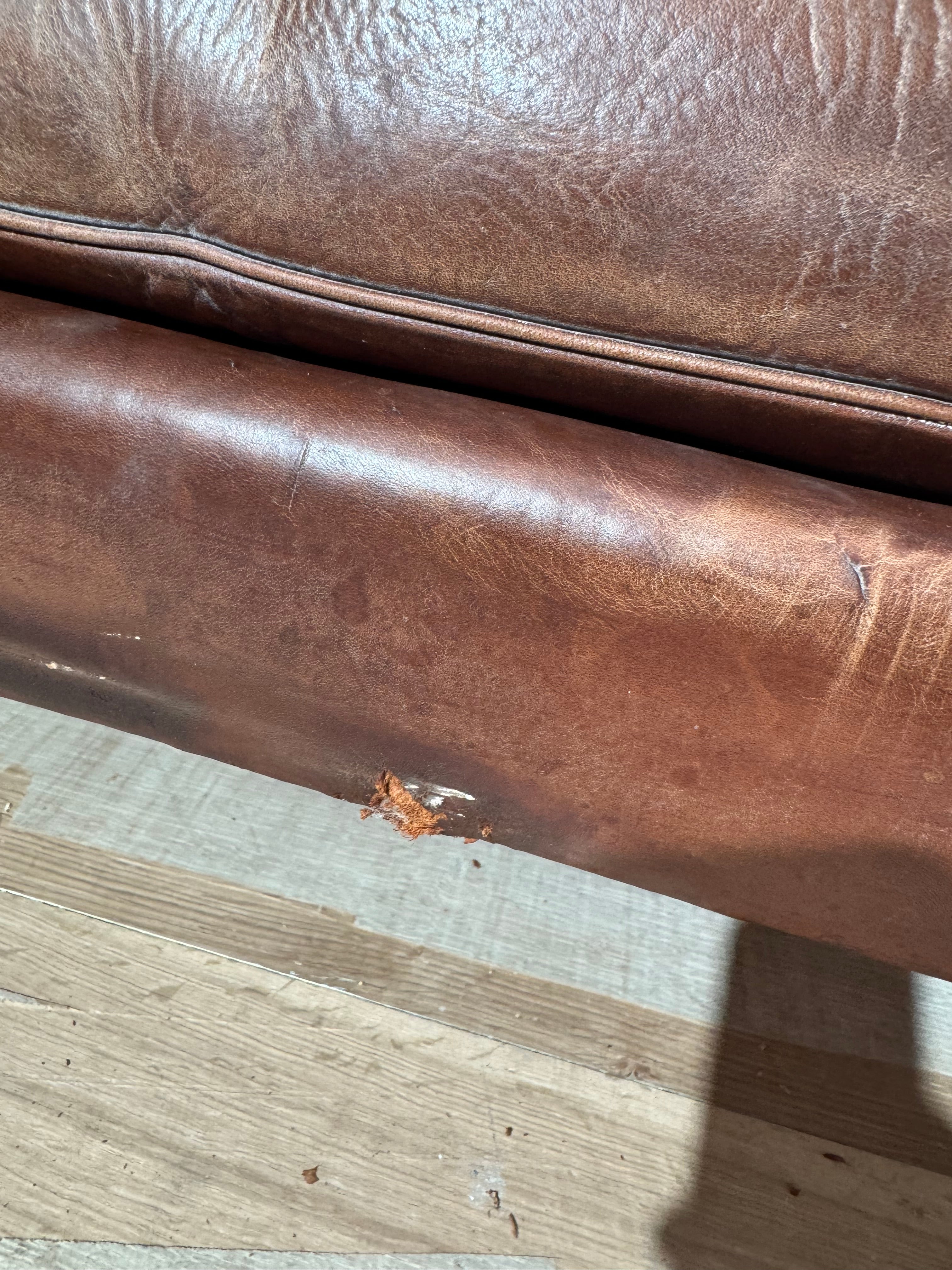 Orignal Fabulous Chocolate Brown Leather Sofa