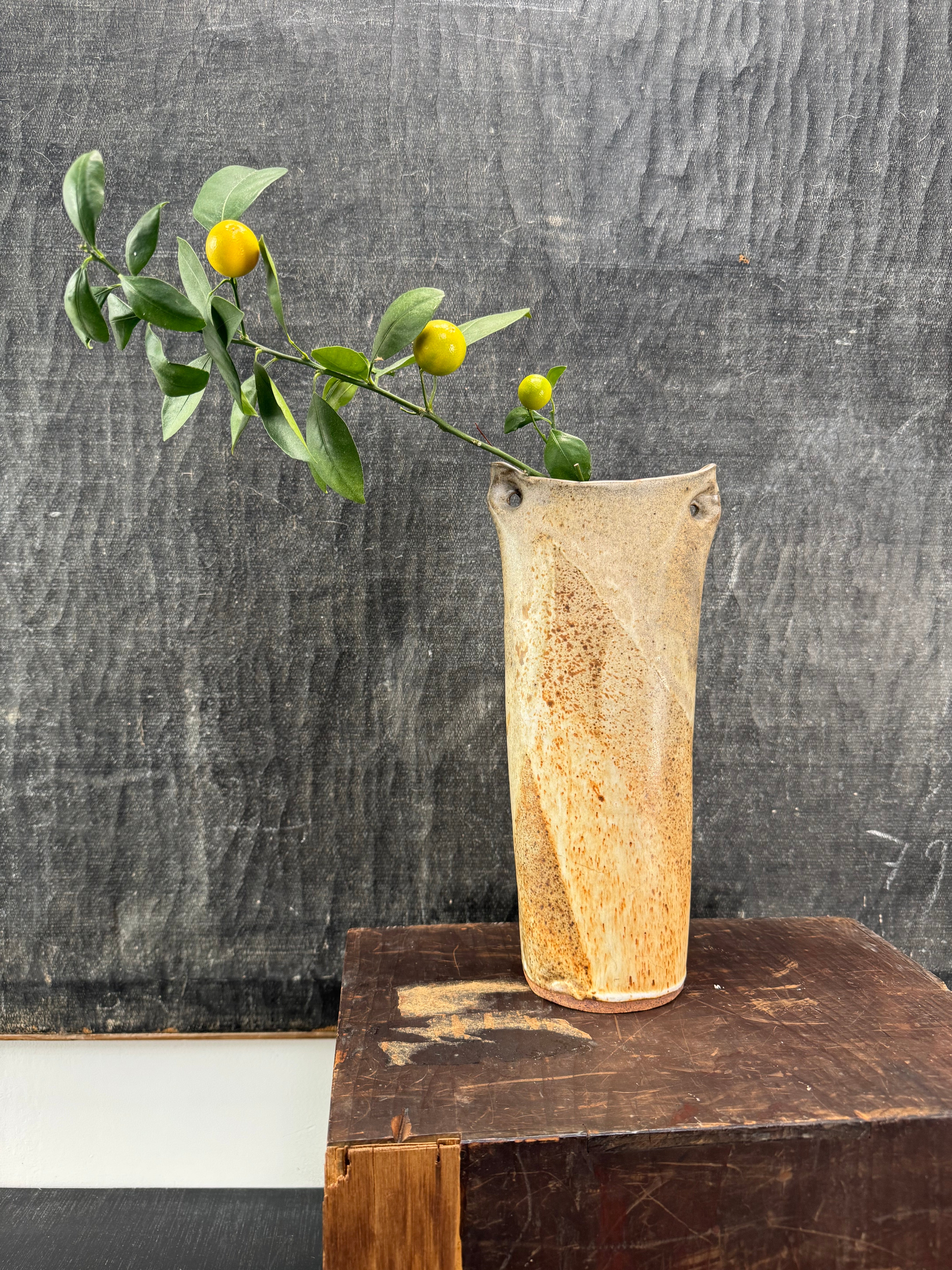 Unusual Vintage Studio Pottery Vase