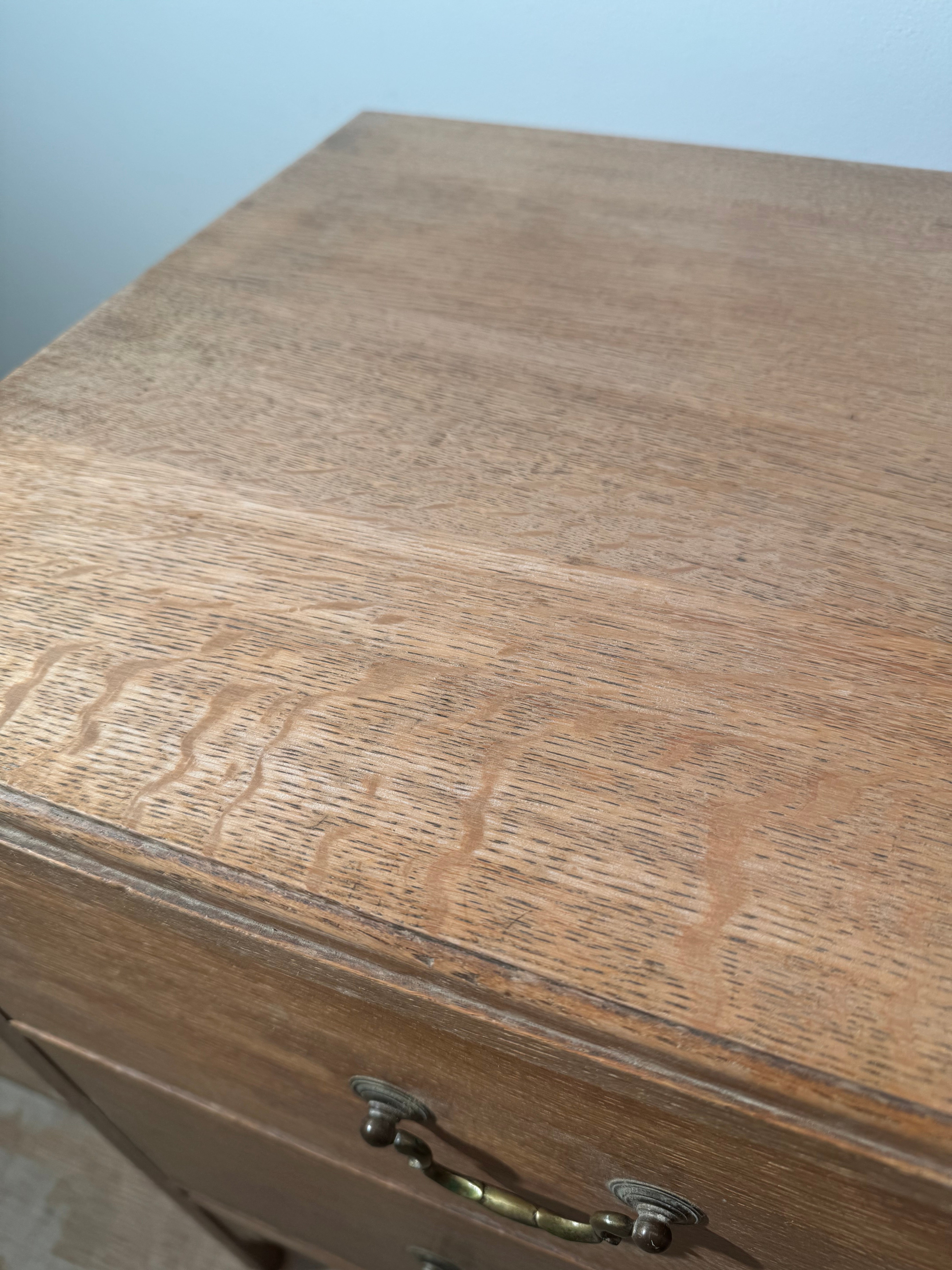 An Antique English Limed Chest of Drawers